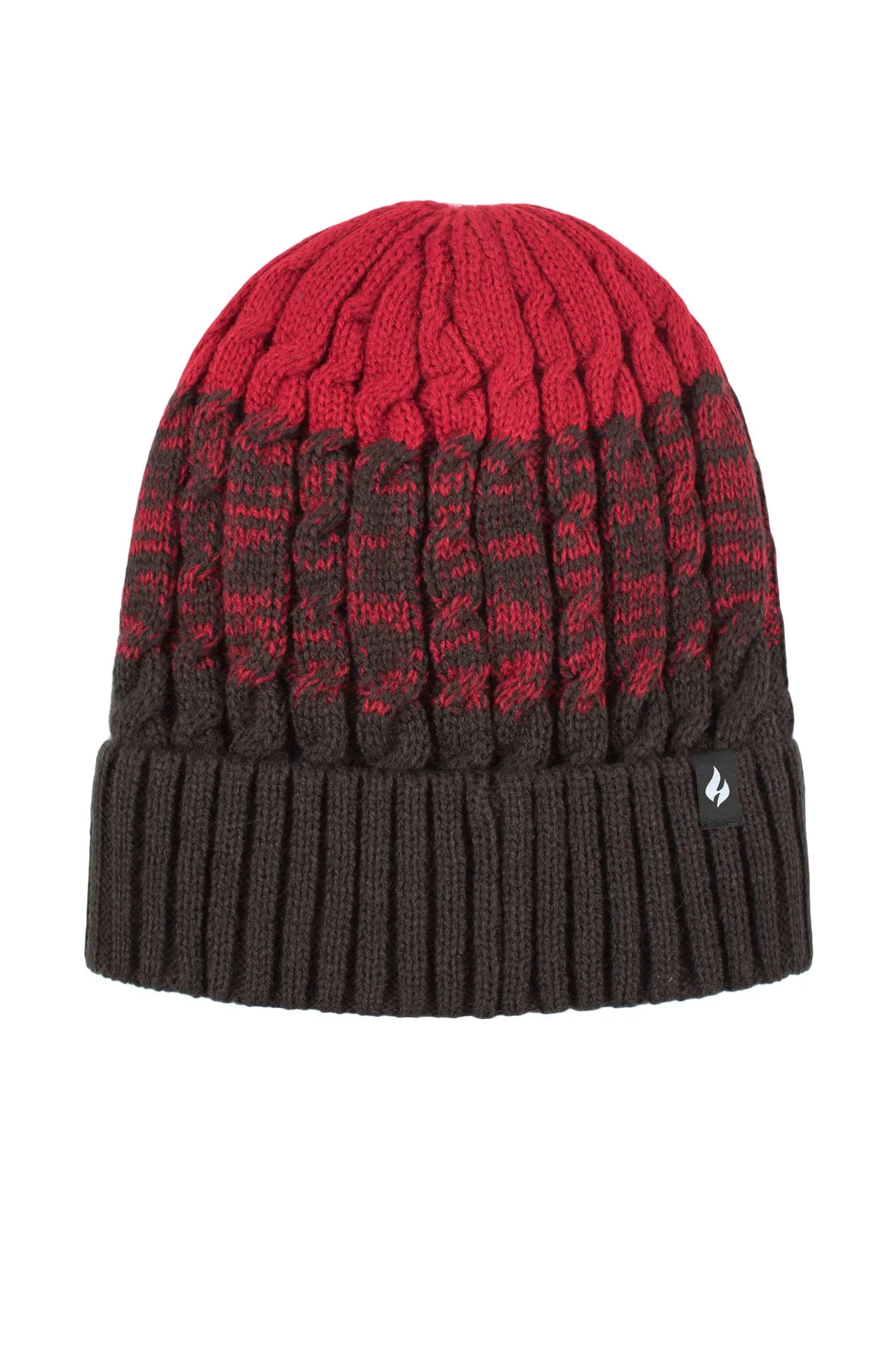 Men's Mavis Three-Tone Cable Knit Roll Up Hat sold by Heat Holders product image thumbnail 5
