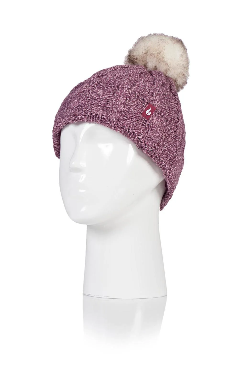 Women's Roll Up Pom-Pom Hat sold by Heat Holders product image thumbnail 2