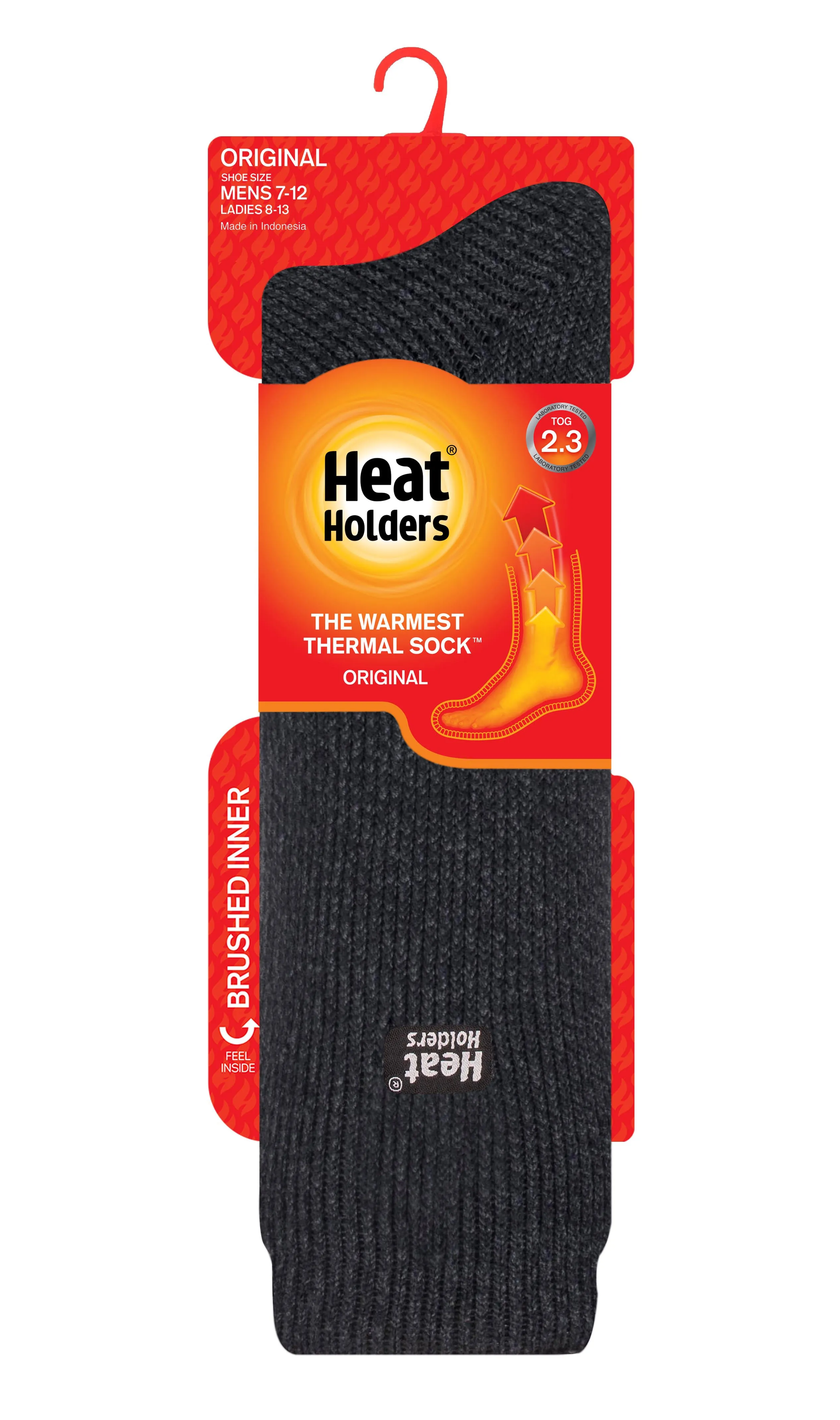 Men's Gabriel ORIGINAL™ Solid with Contrast Heel & Toe Long Sock sold by Heat Holders product image thumbnail 3