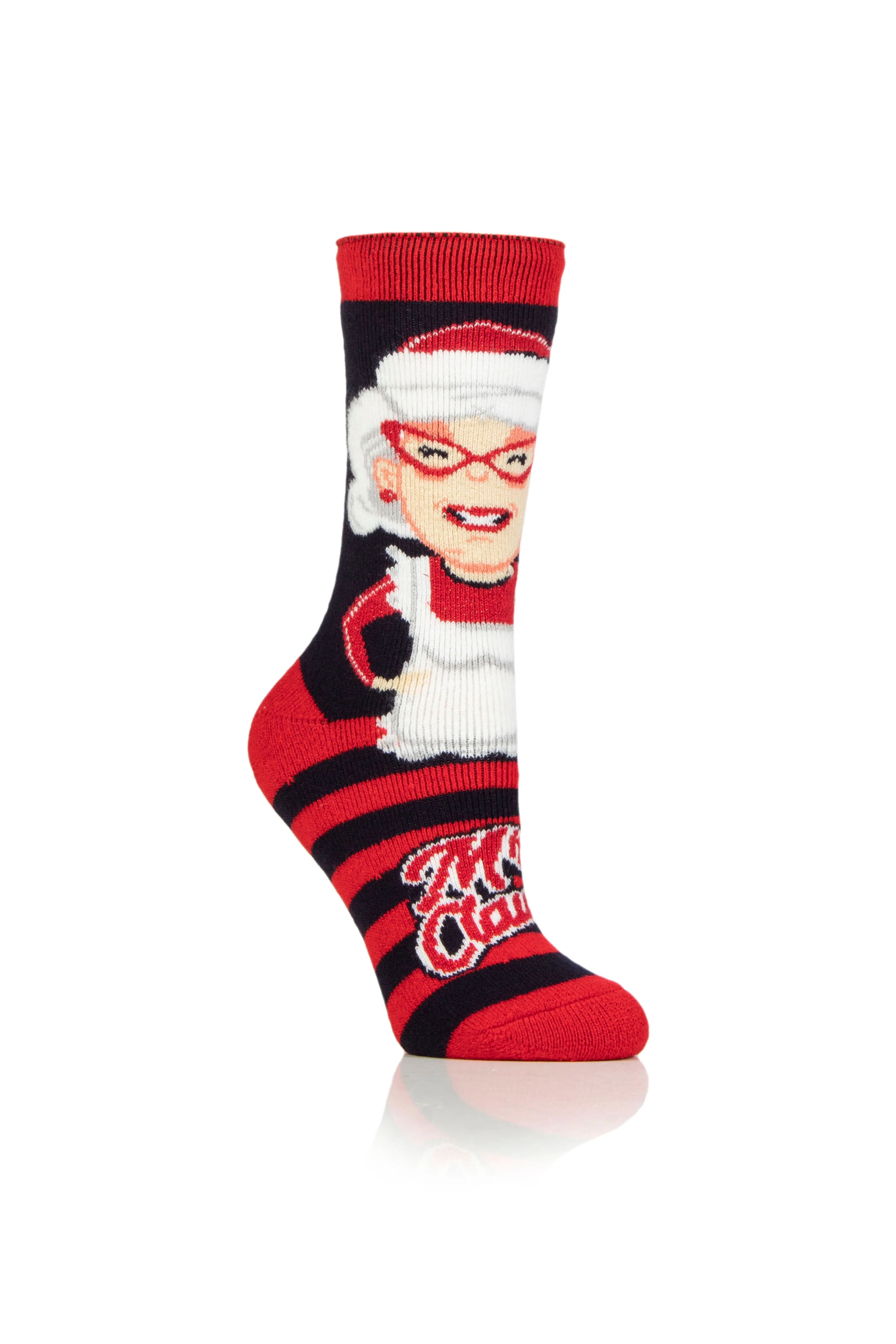 Women's Lite Carol Festive Crew Sock sold by Heat Holders product image thumbnail 4