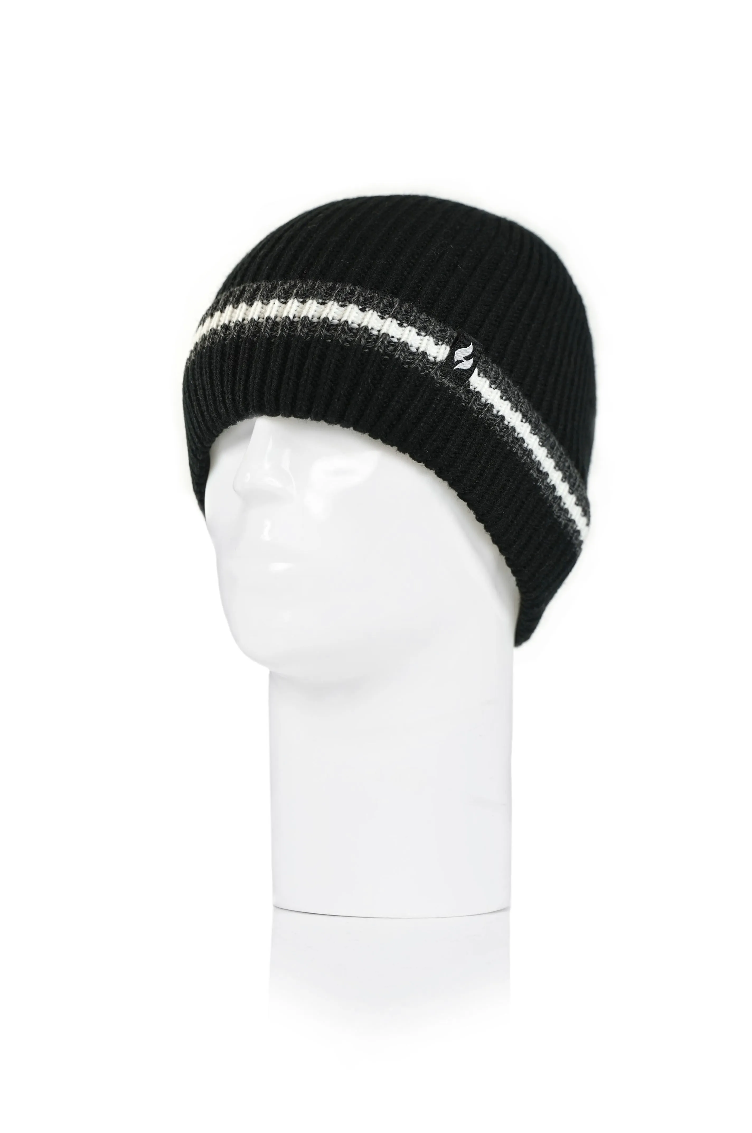 Men's Simon Rib Knit Roll Up Hat sold by Heat Holders product image thumbnail 2