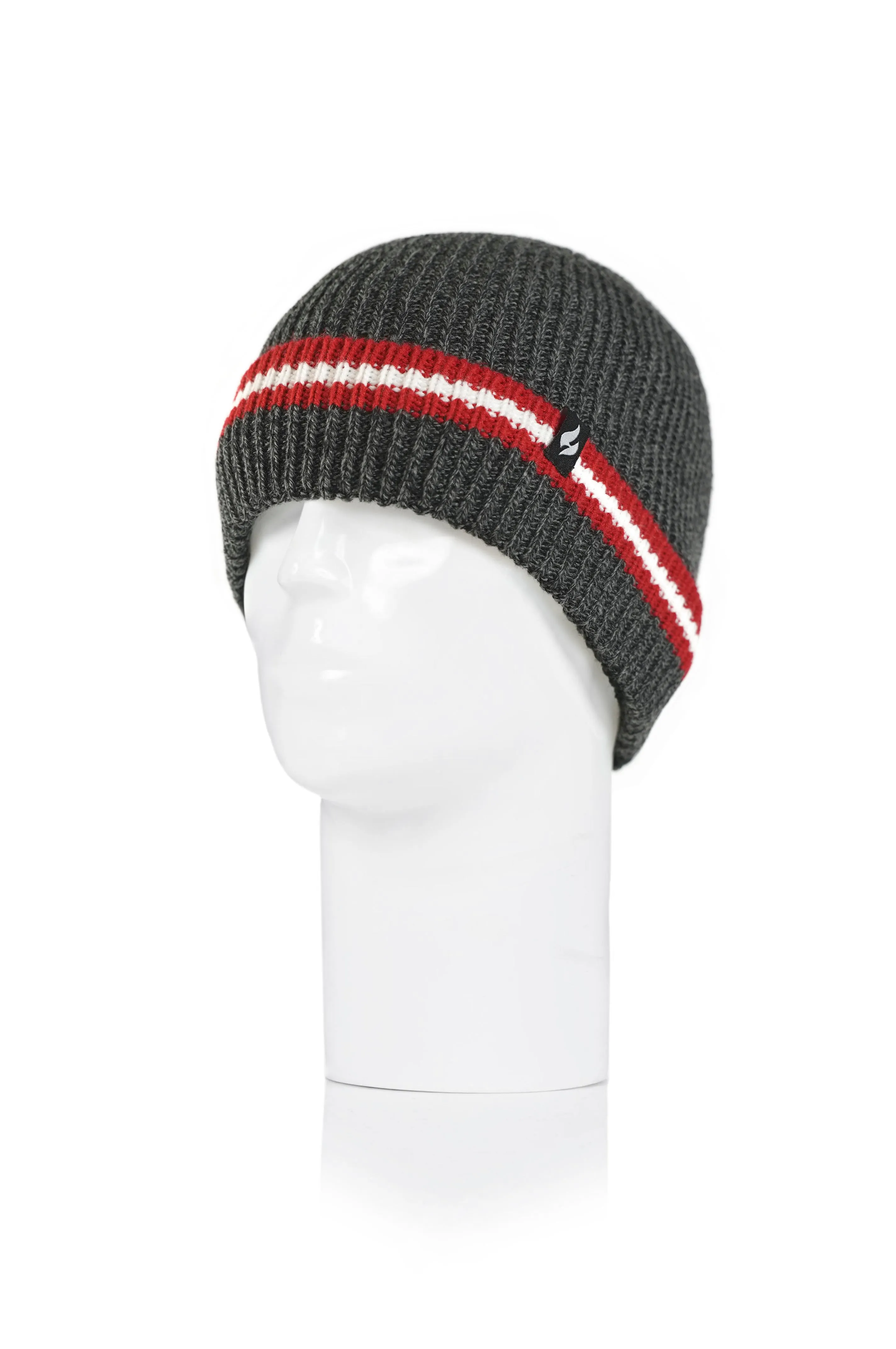 Men's Simon Rib Knit Roll Up Hat sold by Heat Holders product image thumbnail 3
