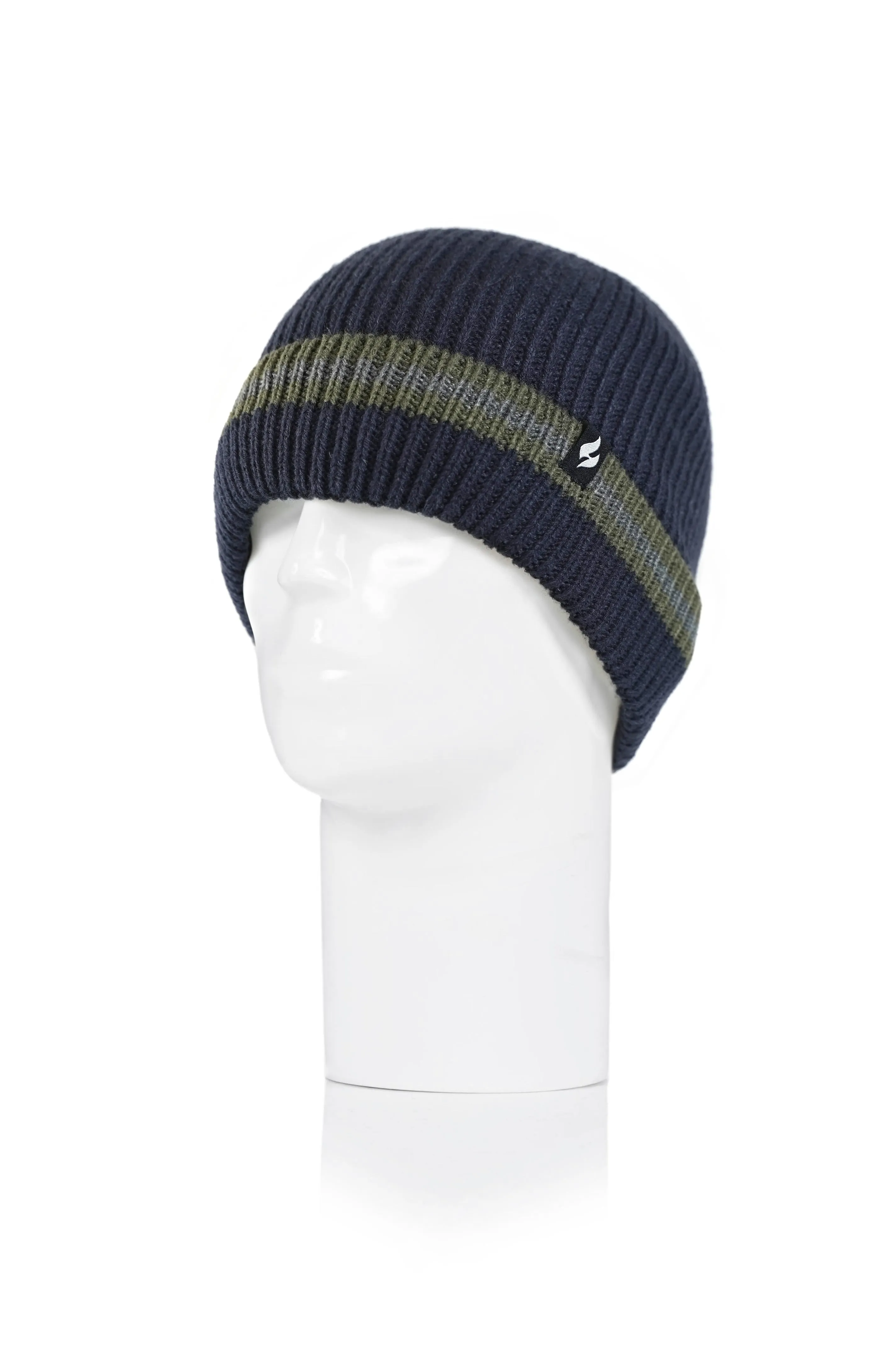 Men's Simon Rib Knit Roll Up Hat sold by Heat Holders product image thumbnail 4