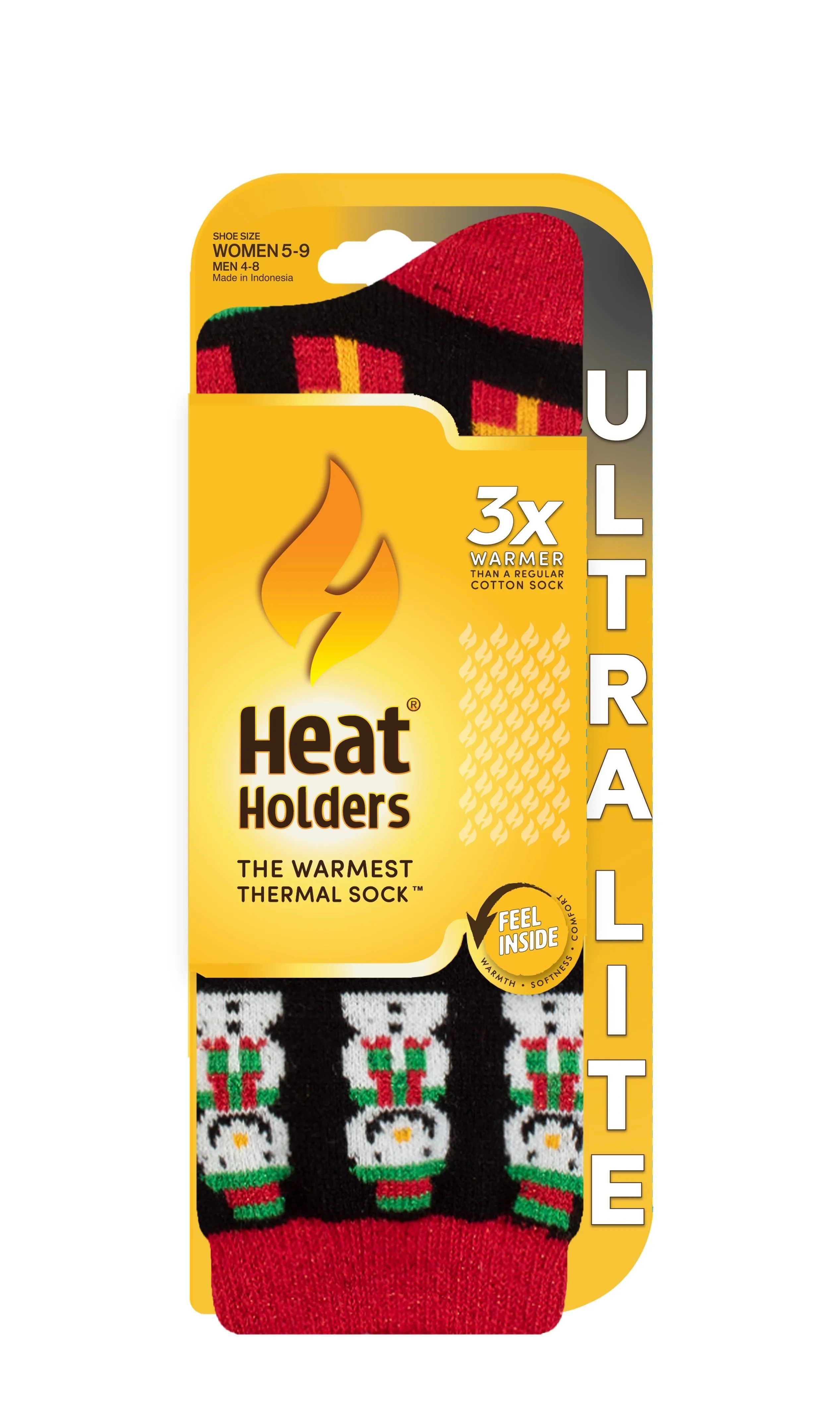 Women's Ultra Lite Ellen Gingerbread Crew Socks sold by Heat Holders product image thumbnail 2