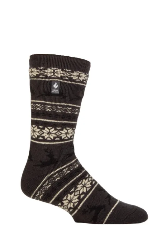 Men's Lite Jasper Deer Crew Socks sold by Heat Holders