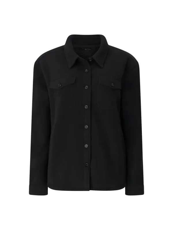 Women's Jacqueline Long Sleeve Solid Shirt Jacket sold by Heat Holders