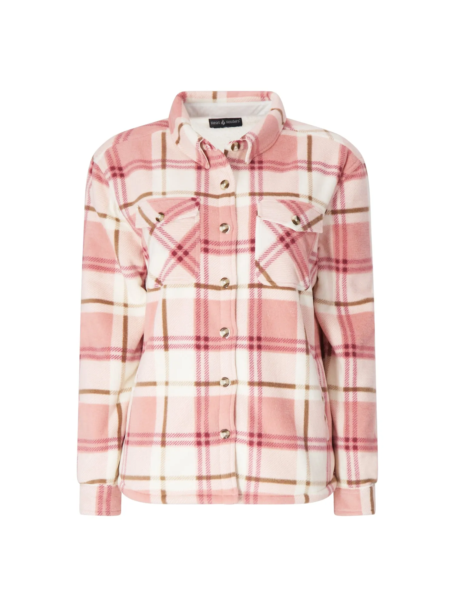 Women's Jacqueline Long Sleeve Plaid Shirt Jacket sold by Heat Holders product image thumbnail 4