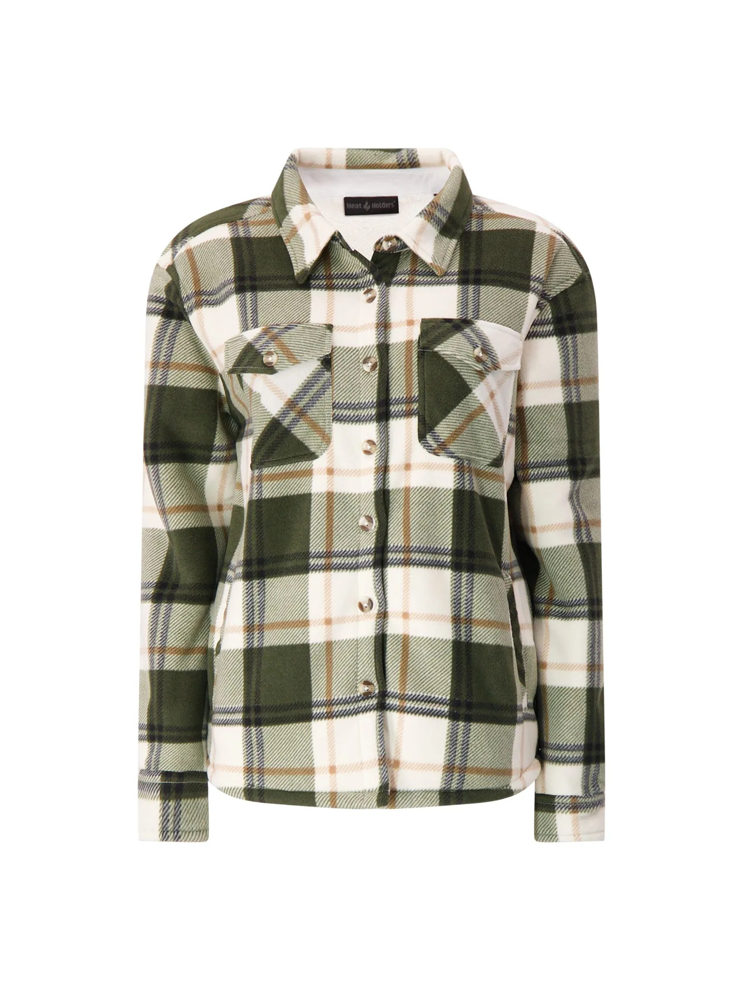 Women's Jacqueline Long Sleeve Plaid Shirt Jacket sold by Heat Holders product image thumbnail 3