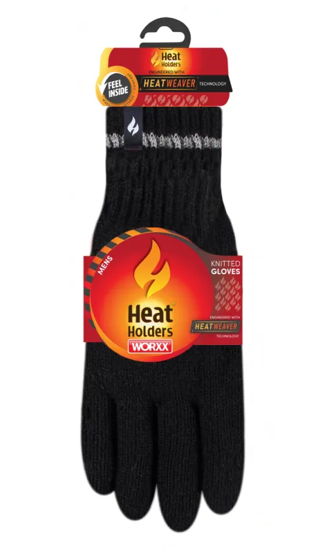 Men's Richard Flat Knit Gloves with Grips sold by Heat Holders