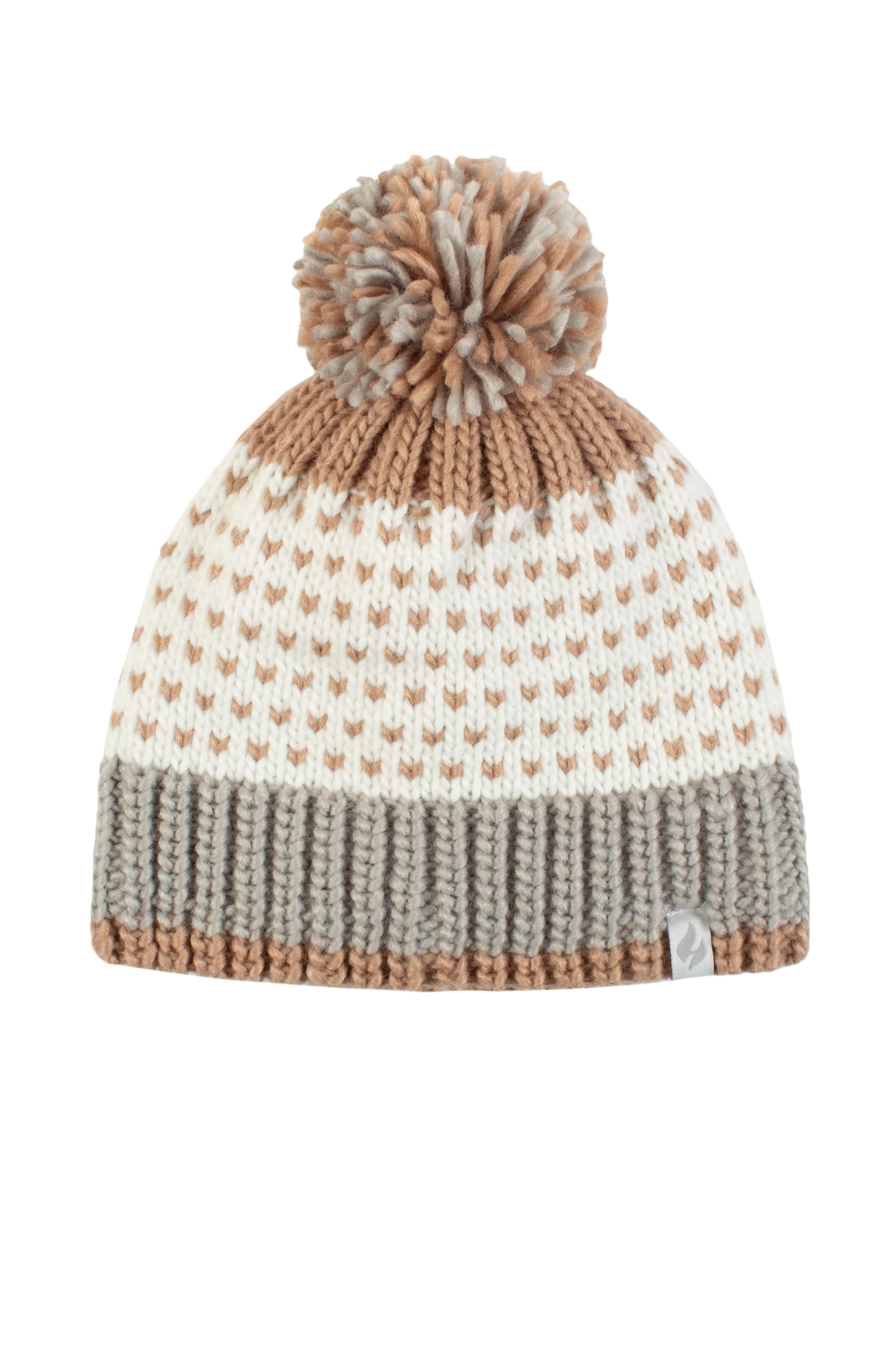 Women's Arles Patterned Hat w/ Pom Pom sold by Heat Holders product image thumbnail 3