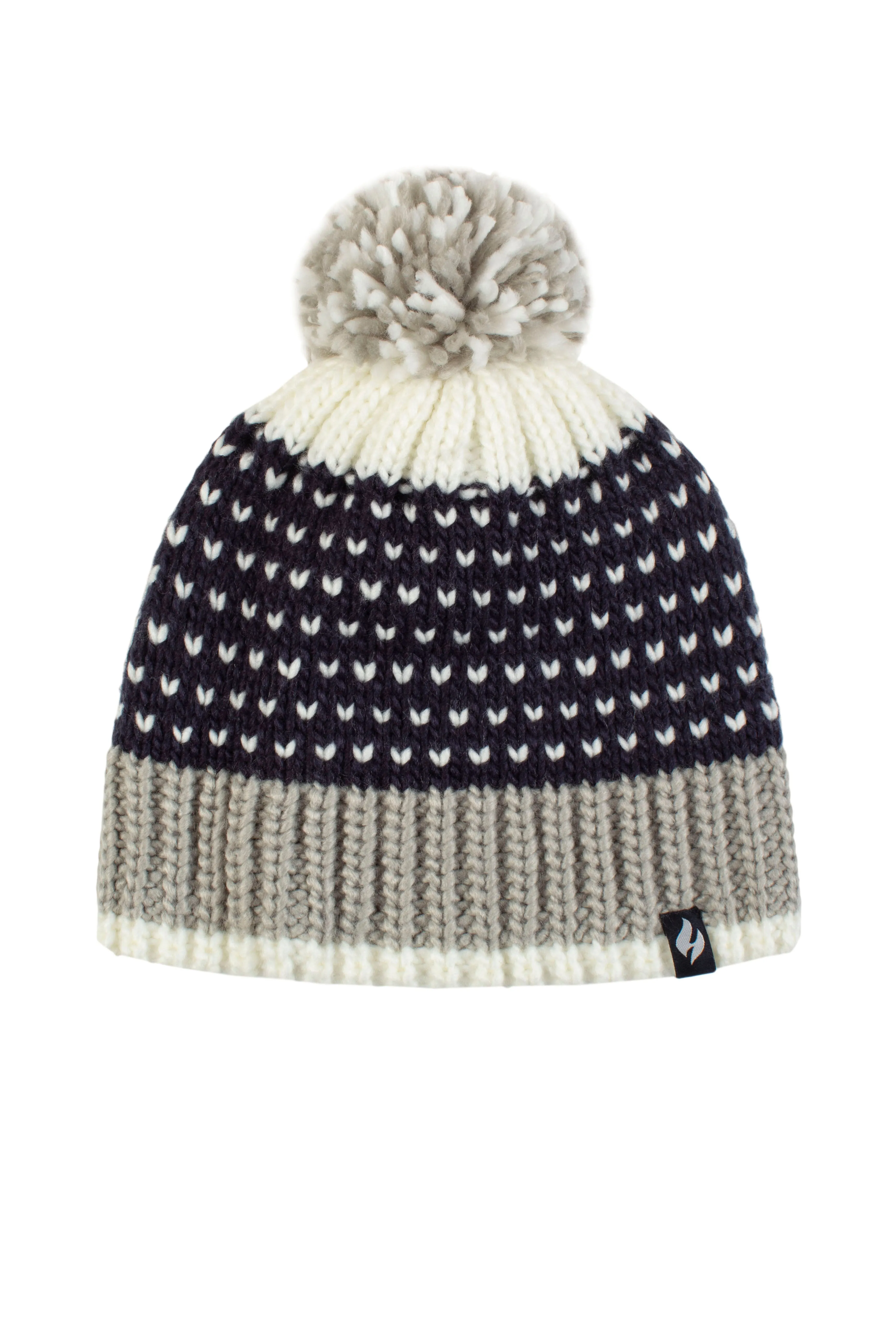 Women's Arles Patterned Hat w/ Pom Pom sold by Heat Holders