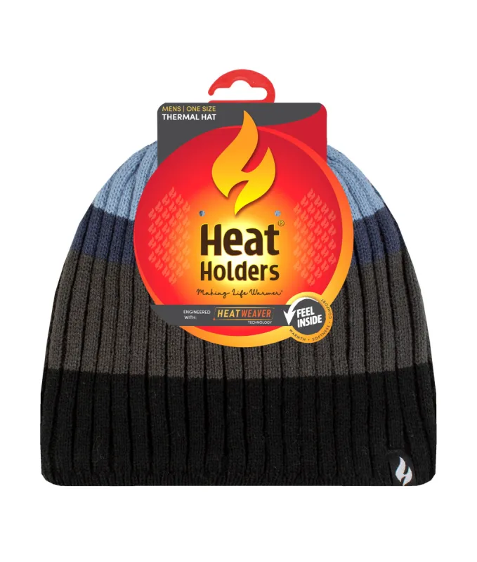 Men's Grayson Rib Stripe Hat sold by Heat Holders