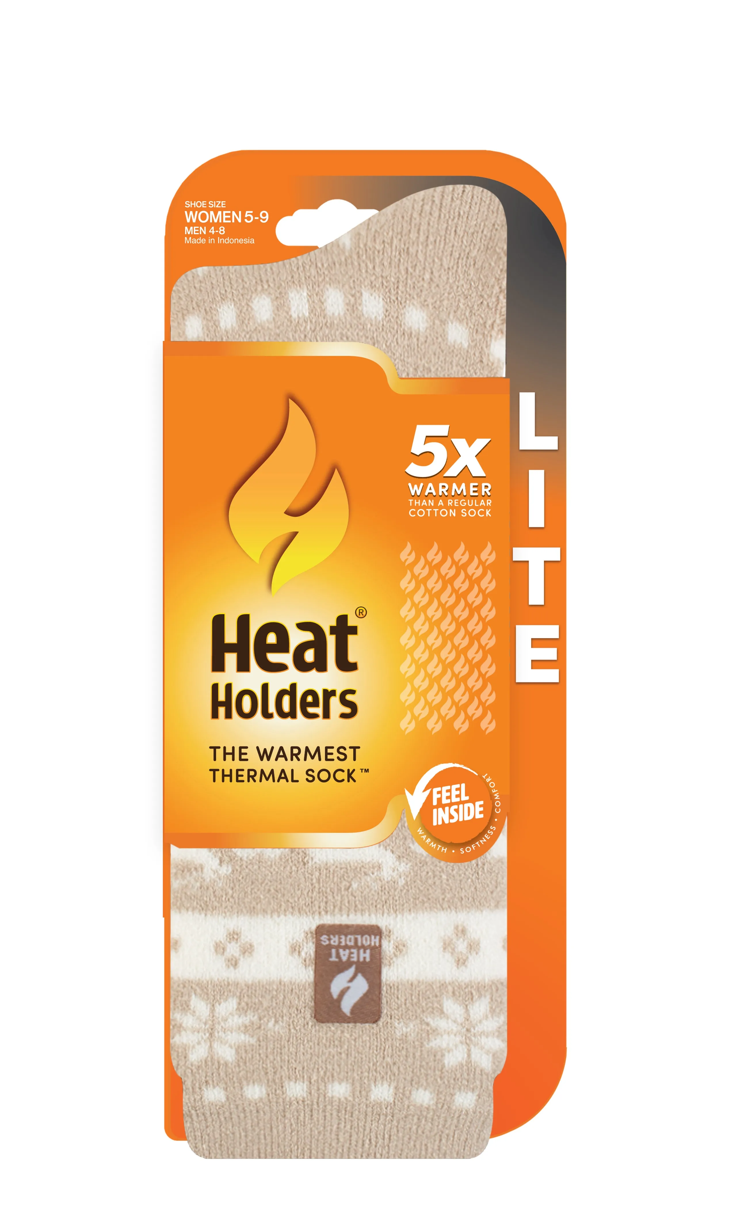 Women's Jade Holiday LITE® Fairisle Crew Socks sold by Heat Holders product image thumbnail 2