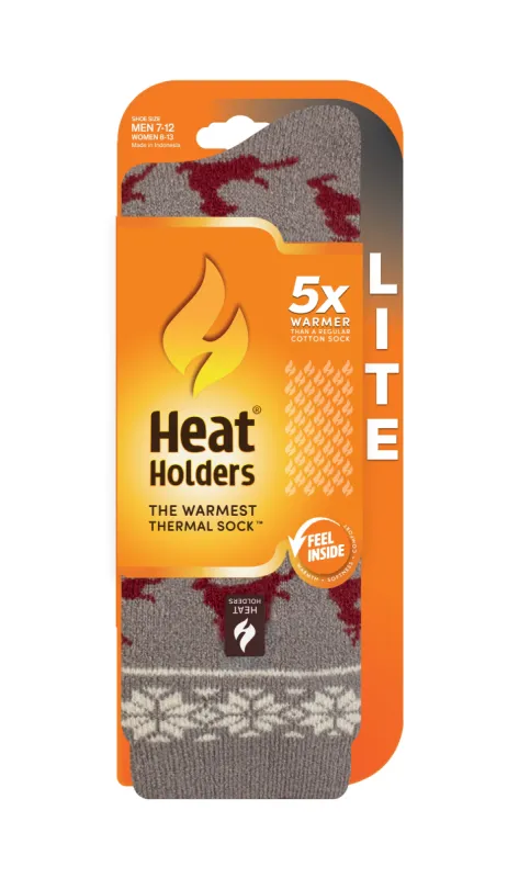 Men's Jasper LITE® Deer Crew Socks sold by Heat Holders