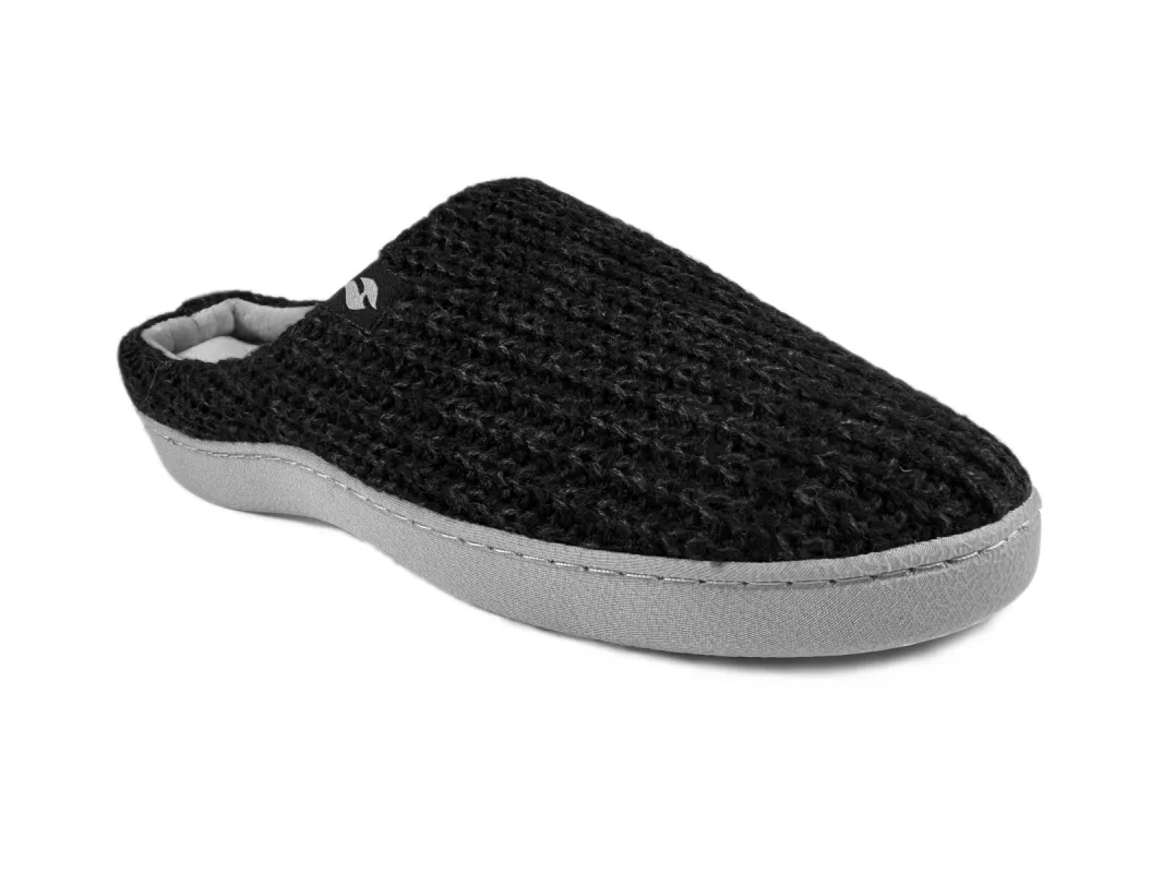 Women's Audrey Rib Knit Scuff Slipper sold by Heat Holders