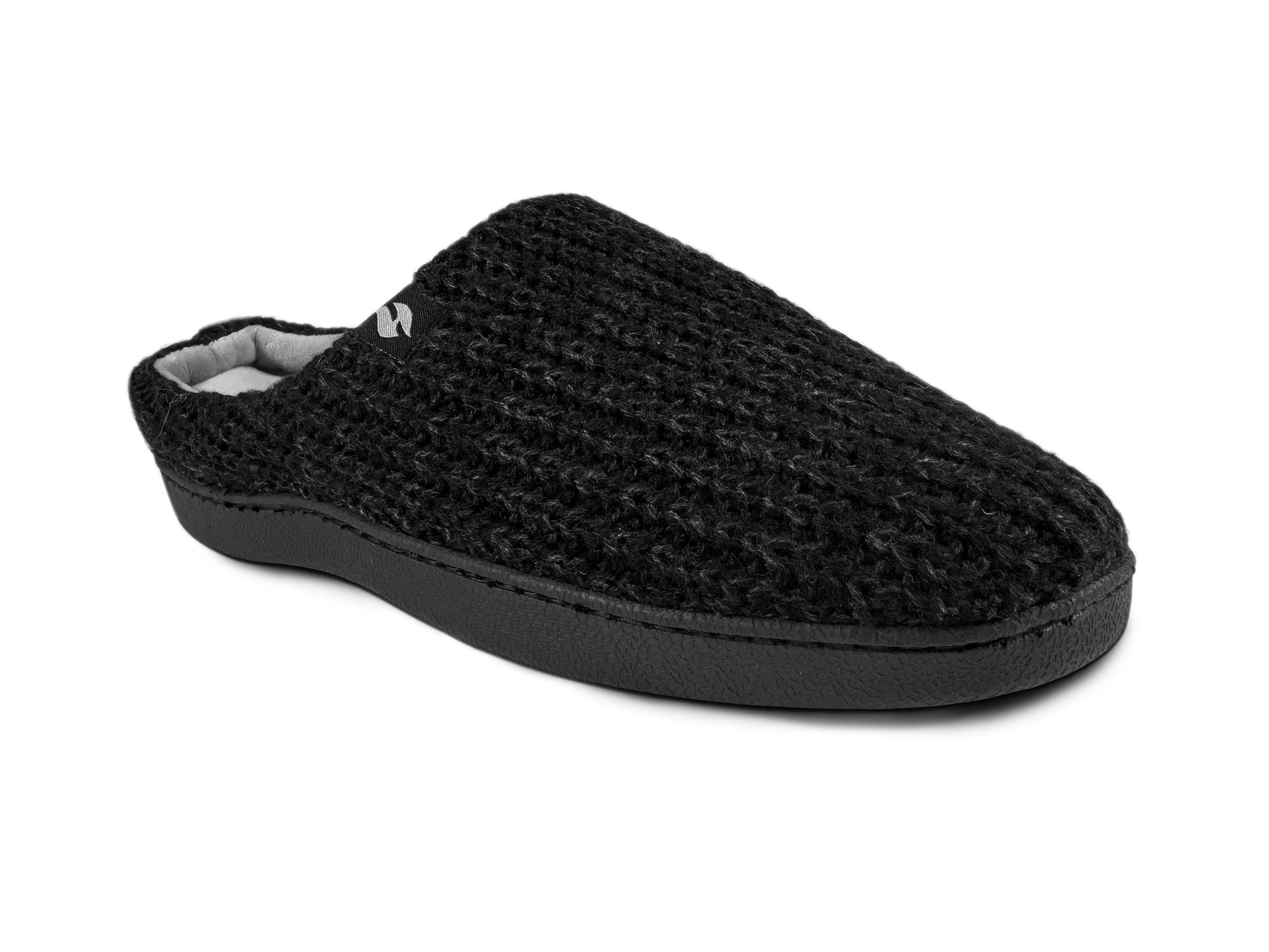 Men's Asher Rib Knit Scuff Slippers sold by Heat Holders