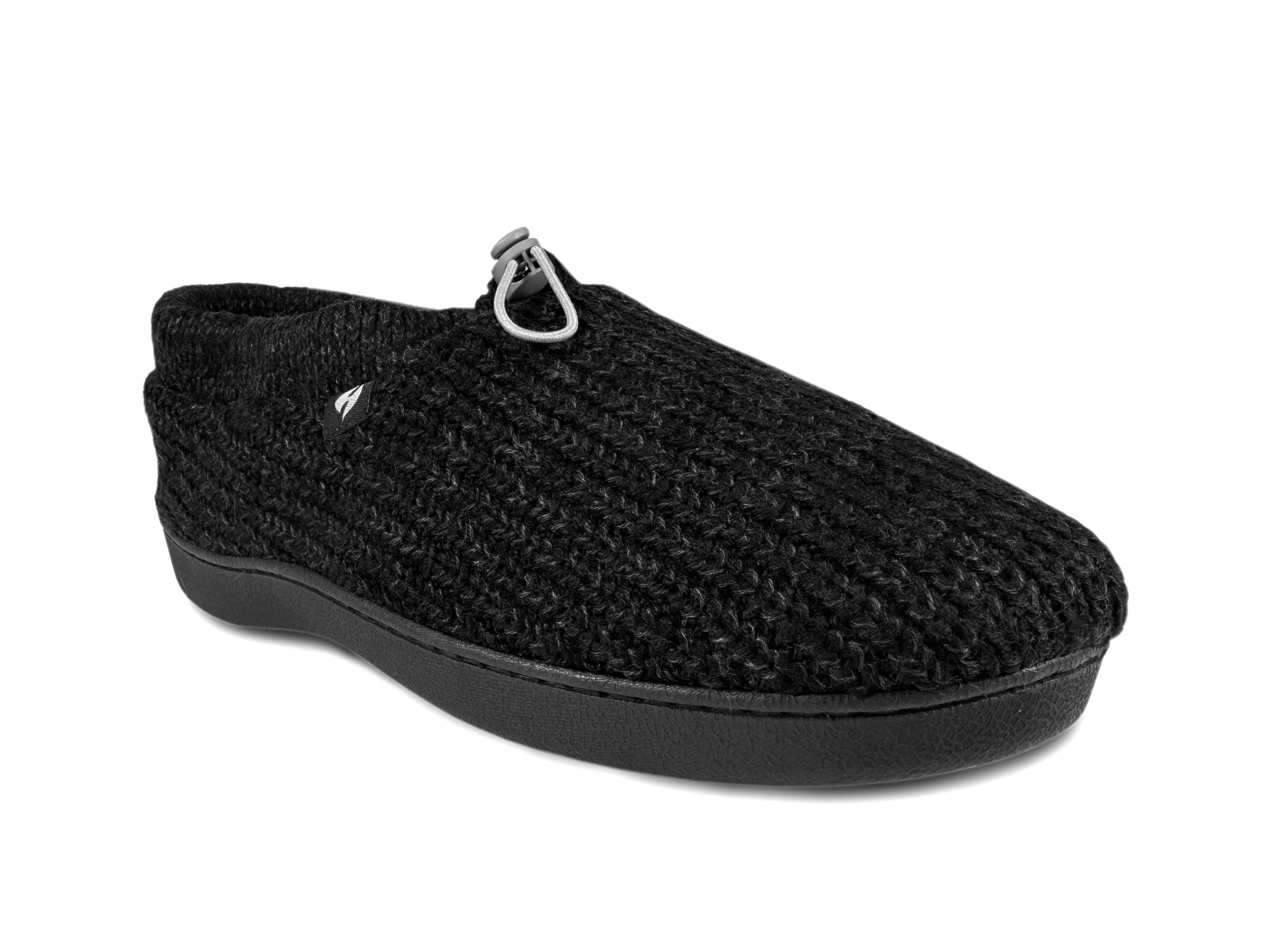 Men's Noah Rib Knit Drawstring Slippers sold by Heat Holders