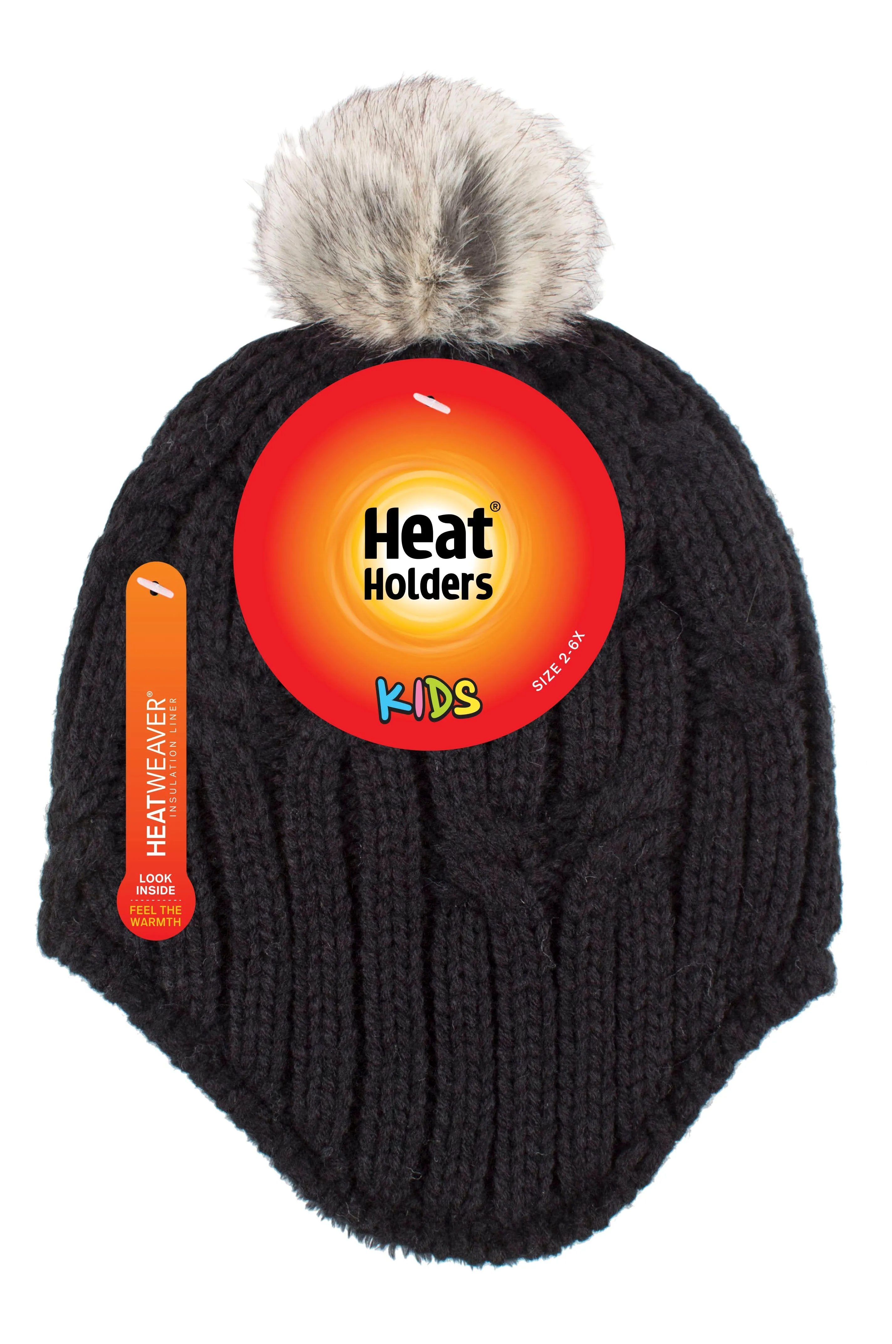 Girls Frigid Cosy Ear Hat w/ Pom Pom sold by Heat Holders