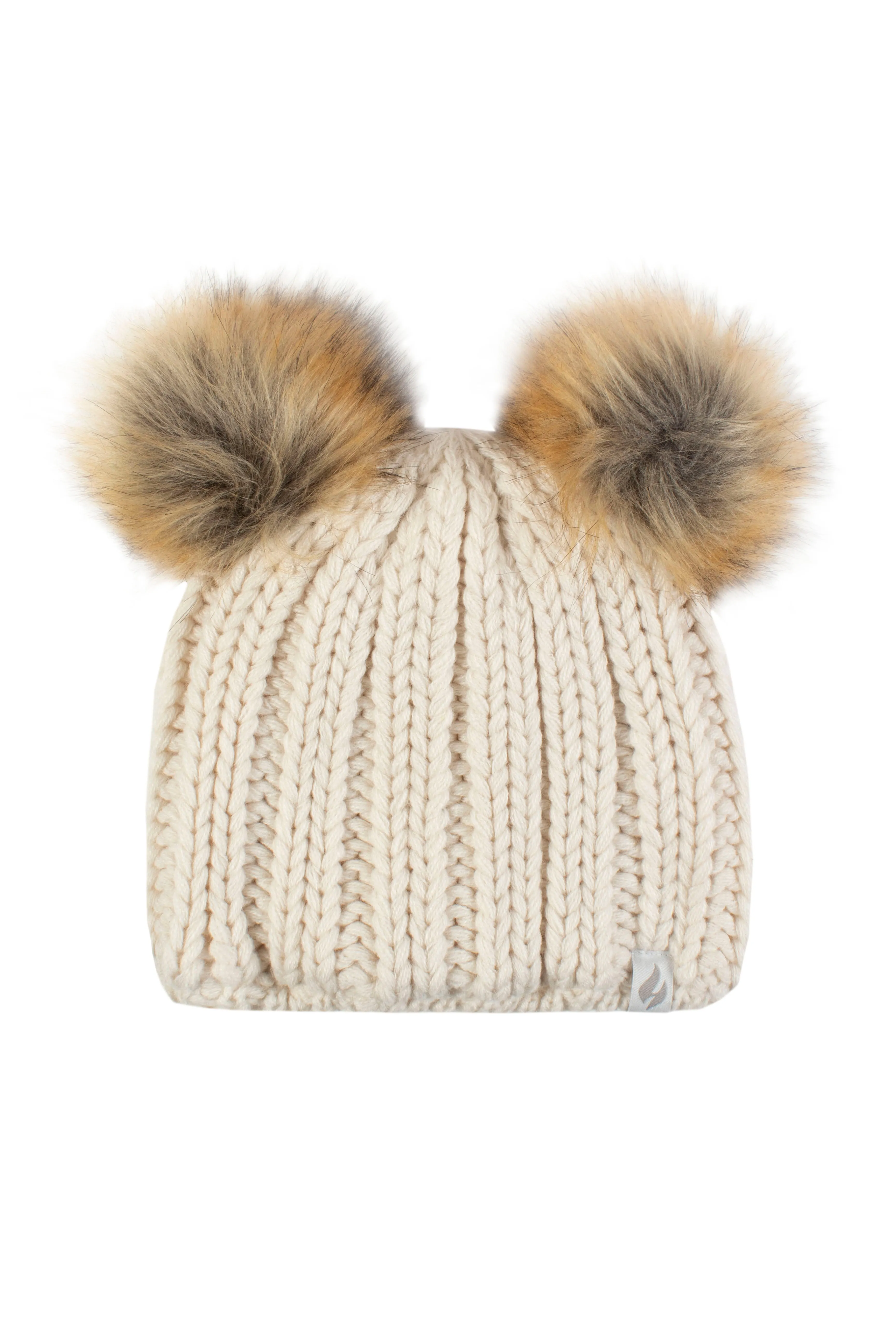 Girls Crystal Mountain Hat with Two Pom Poms sold by Heat Holders product image thumbnail 2