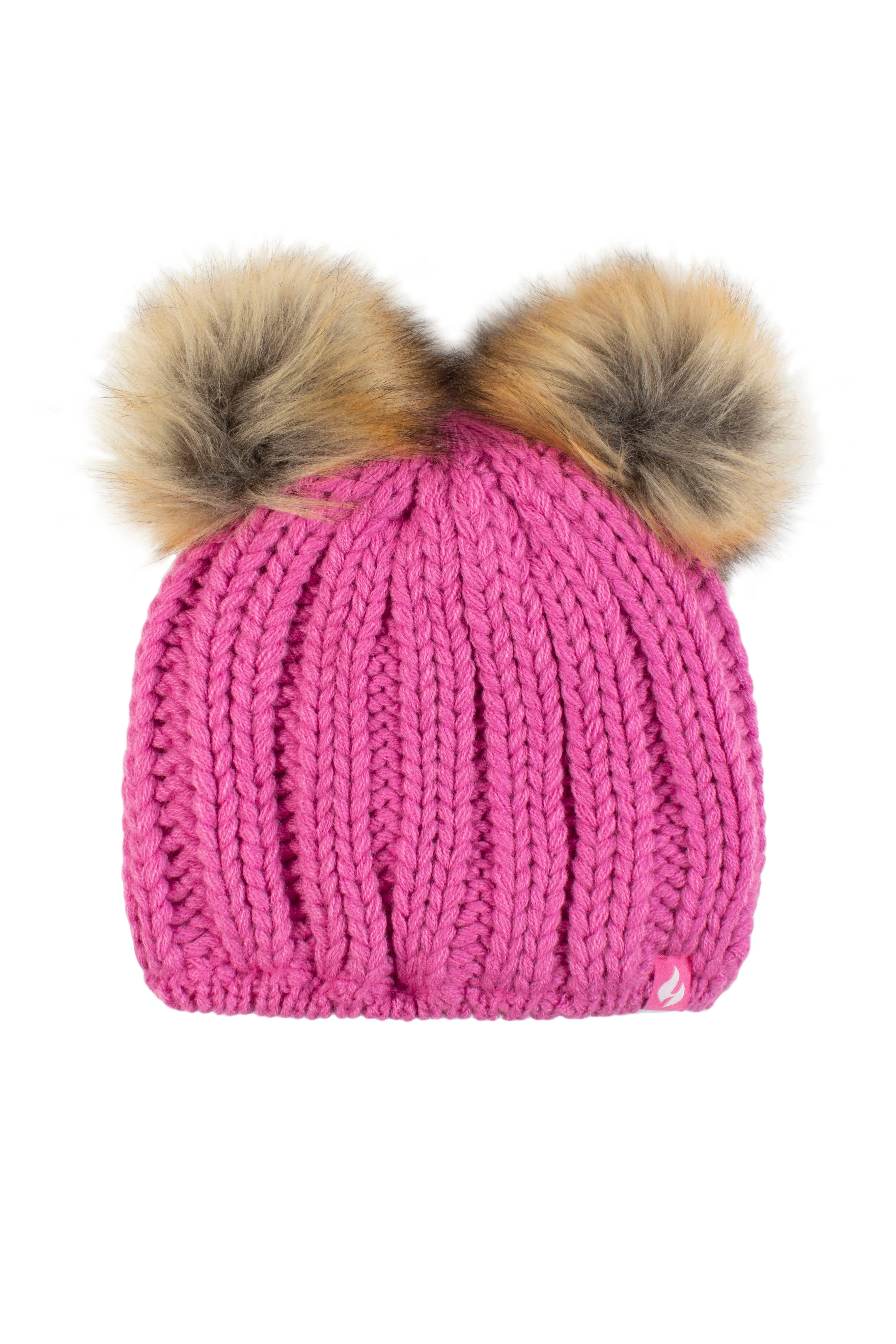 Girls Crystal Mountain Hat with Two Pom Poms sold by Heat Holders product image thumbnail 5