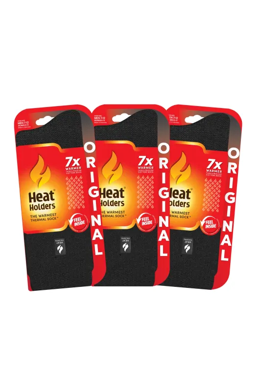 Men's Original socks 3-Pack in Black sold by Heat Holders