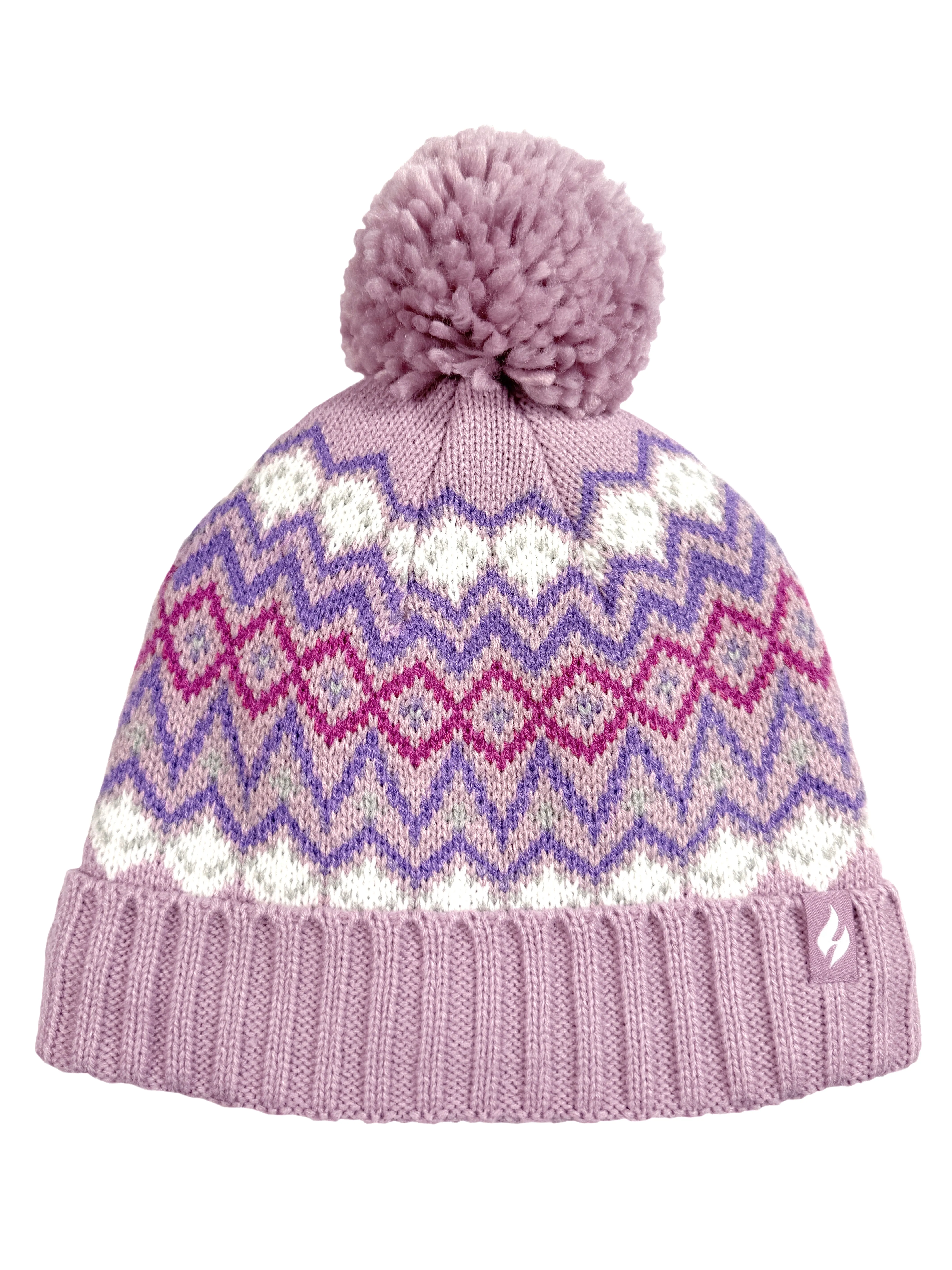 Women's Astrid Fairisle Pompom Hat sold by Heat Holders product image thumbnail 4