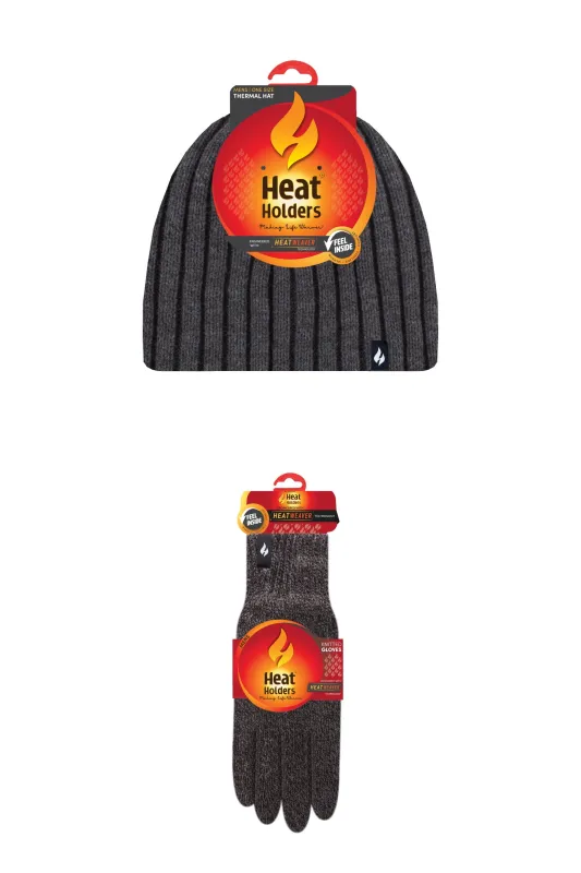 Men's Grey Winter Accessories Bundle sold by Heat Holders