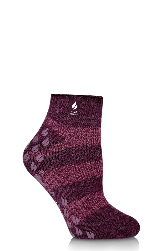 Women's Liv Stripe Ankle Slipper Sock sold by Heat Holders