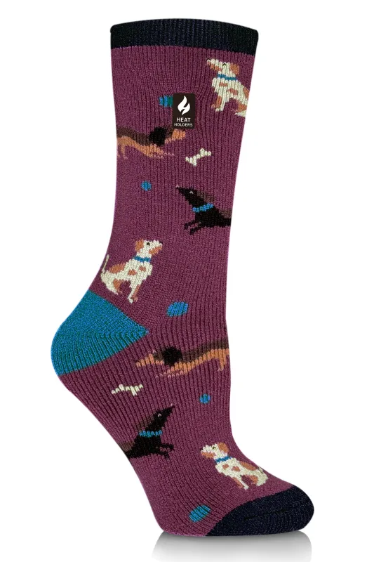 Women's LITE™ Fauna  Dogs Novelty Crew Sock sold by Heat Holders
