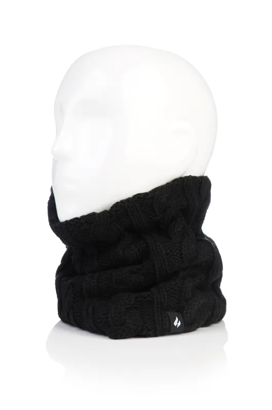 Women's Adele Lite Cable Neck Warmer sold by Heat Holders