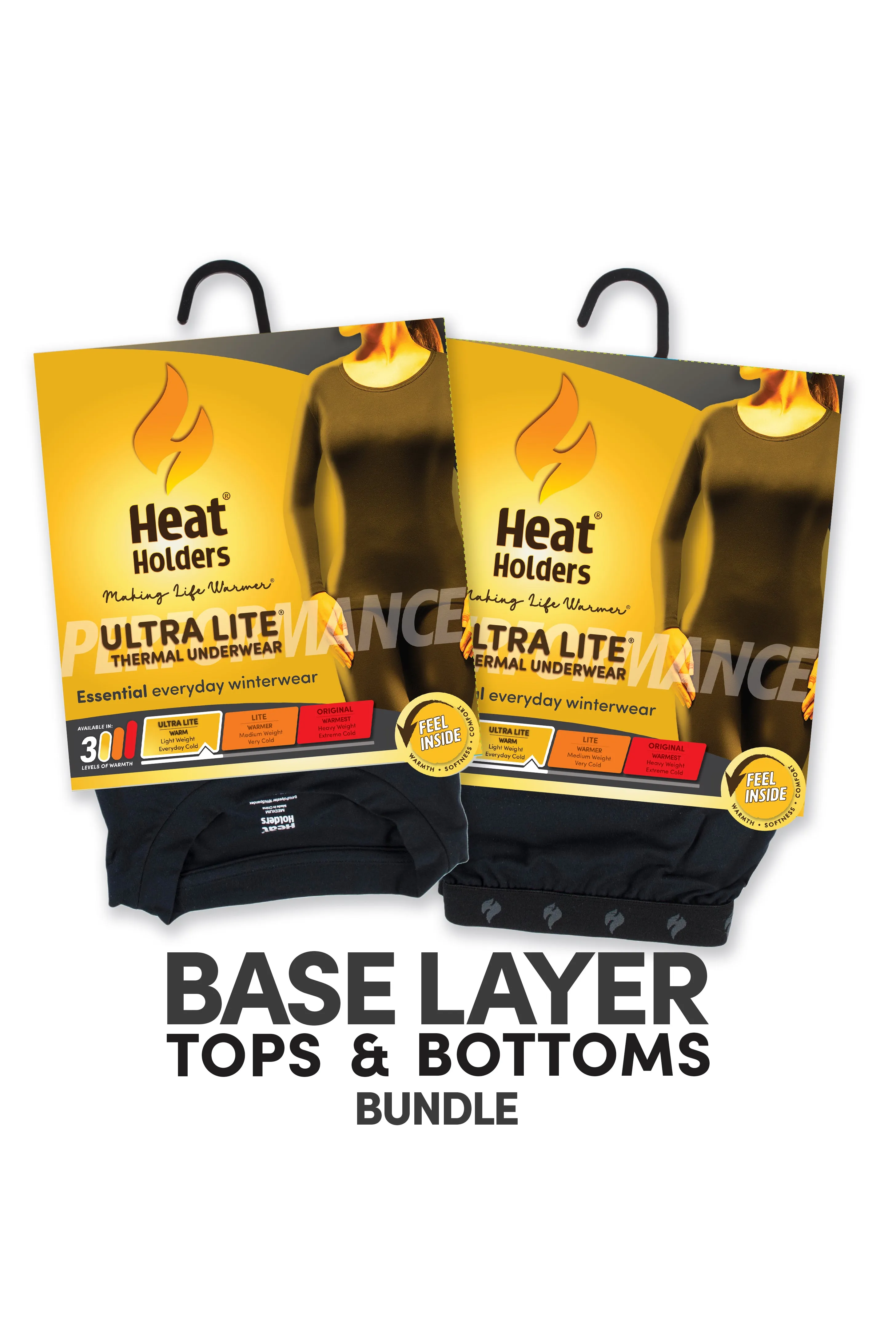 Women's Ultra Lite Base Layer Set in Black sold by Heat Holders