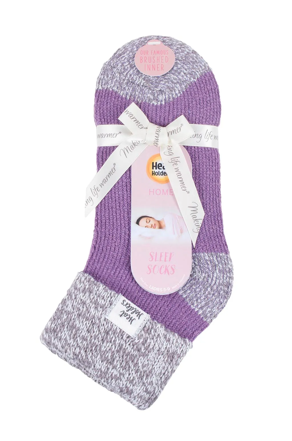 Women's Rib Cuff Sleep Socks sold by Heat Holders