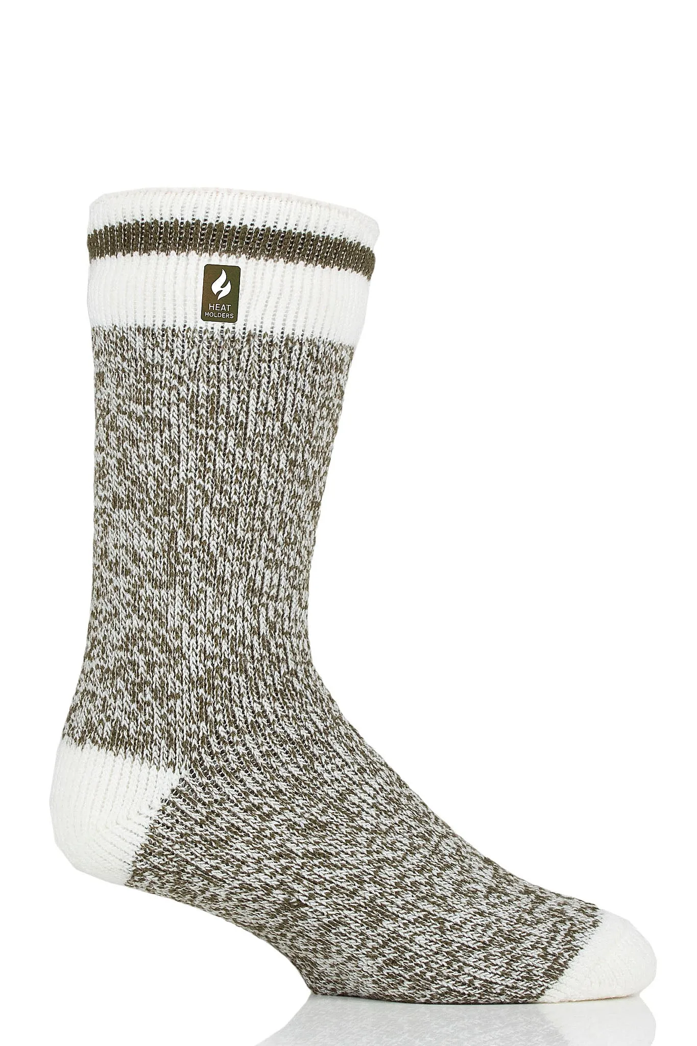 Men's Jeffrey ORIGINAL™ Cream Block Twist Crew Socks sold by Heat Holders product image thumbnail 4