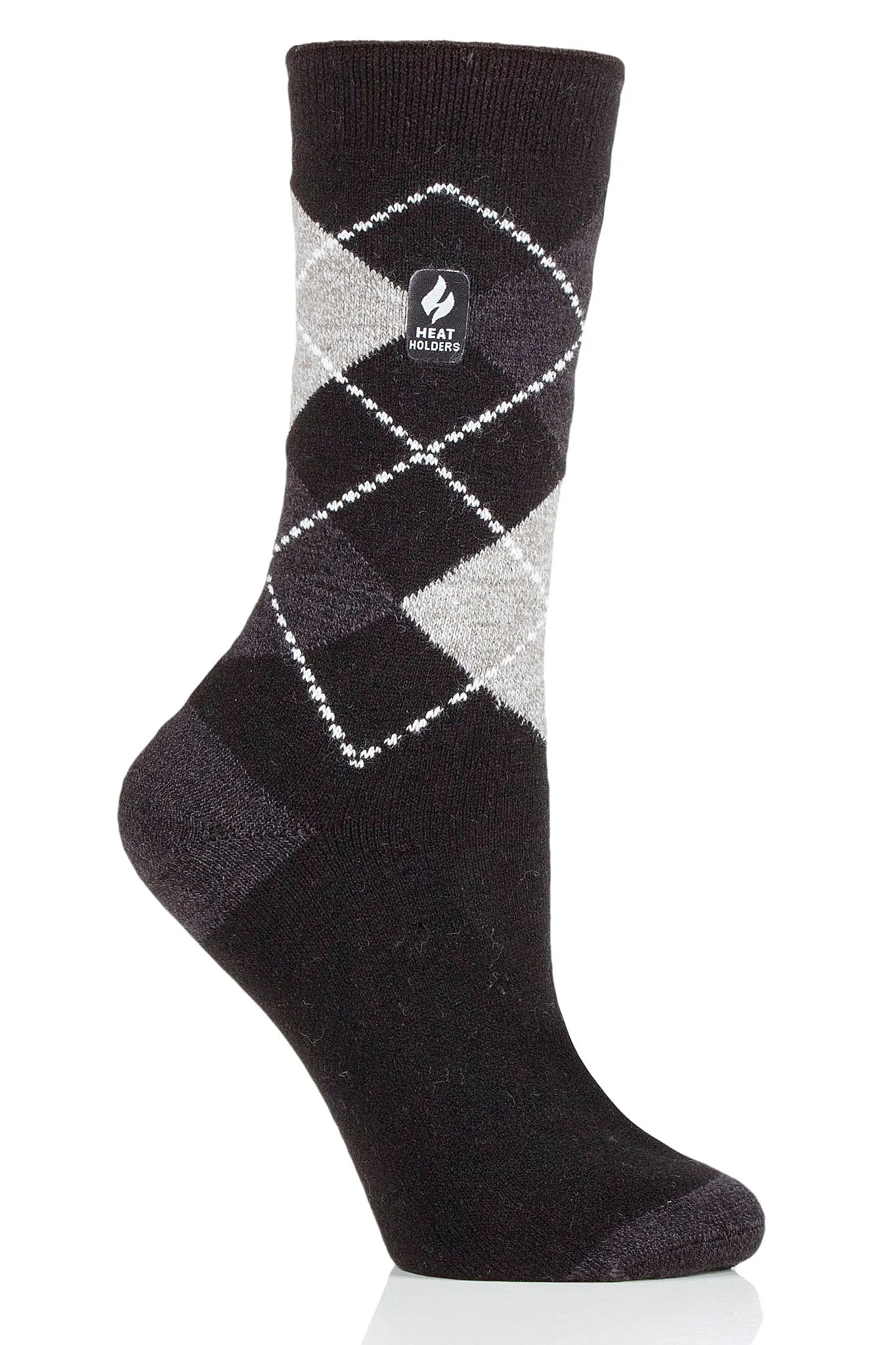 Women's Delilah ULTRA LITE™ Argyle Crew Socks sold by Heat Holders product image thumbnail 5