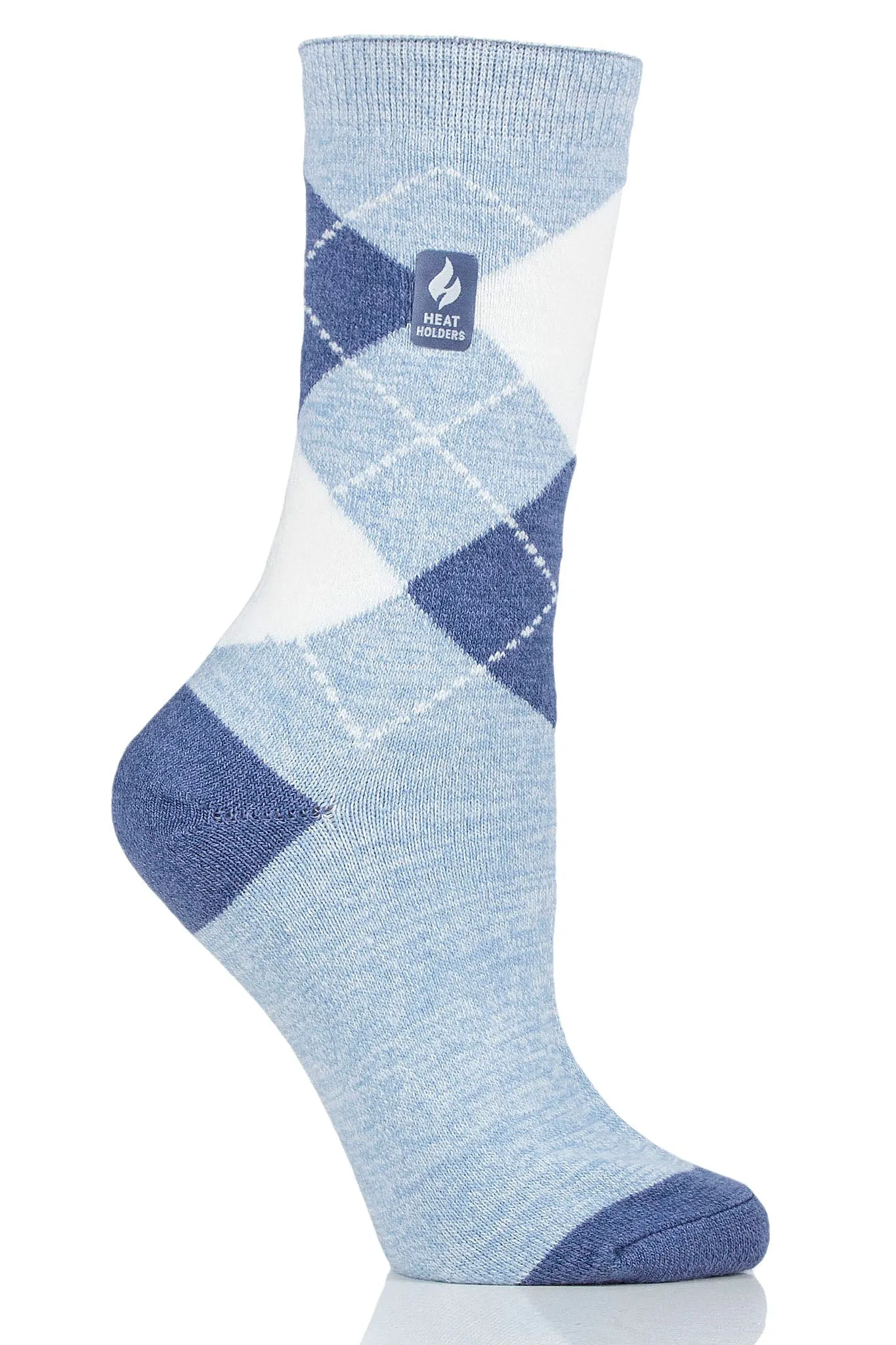 Women's Delilah ULTRA LITE™ Argyle Crew Socks sold by Heat Holders product image thumbnail 3