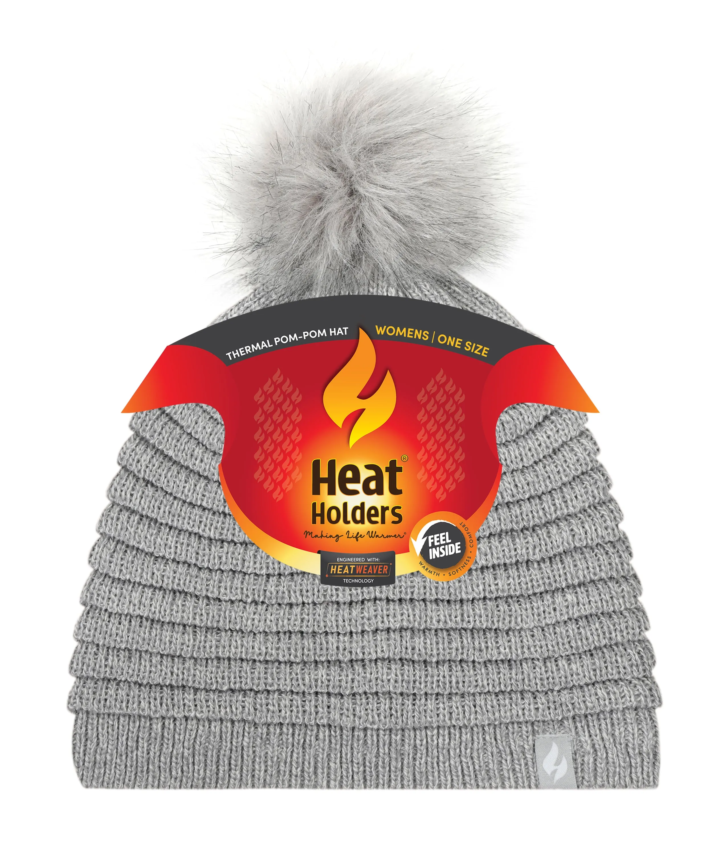 Women's Cannes Ribbed Hat With Pom Pom sold by Heat Holders