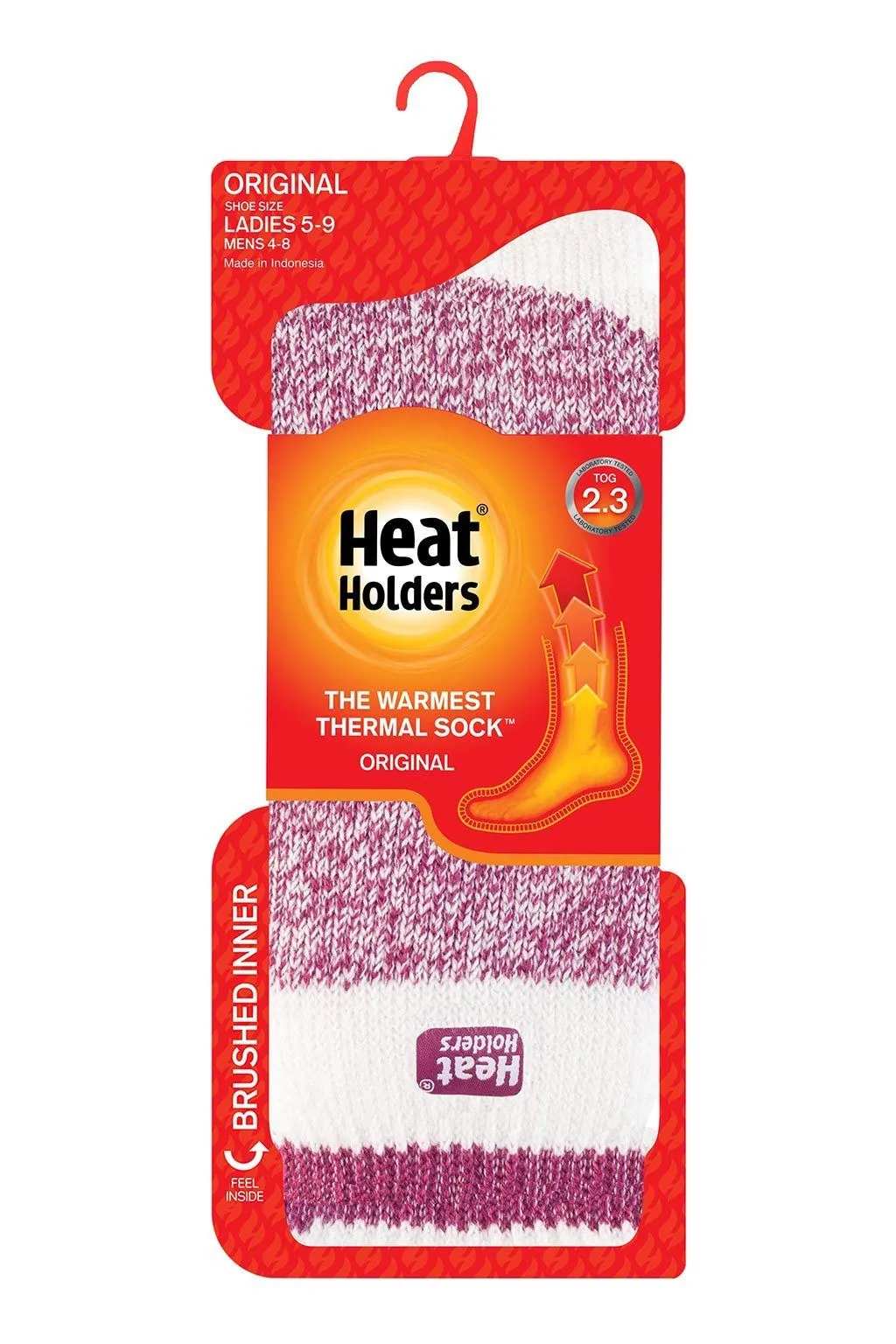 Women's Snowdrop ORIGINAL™ Cream Block Twist Socks sold by Heat Holders