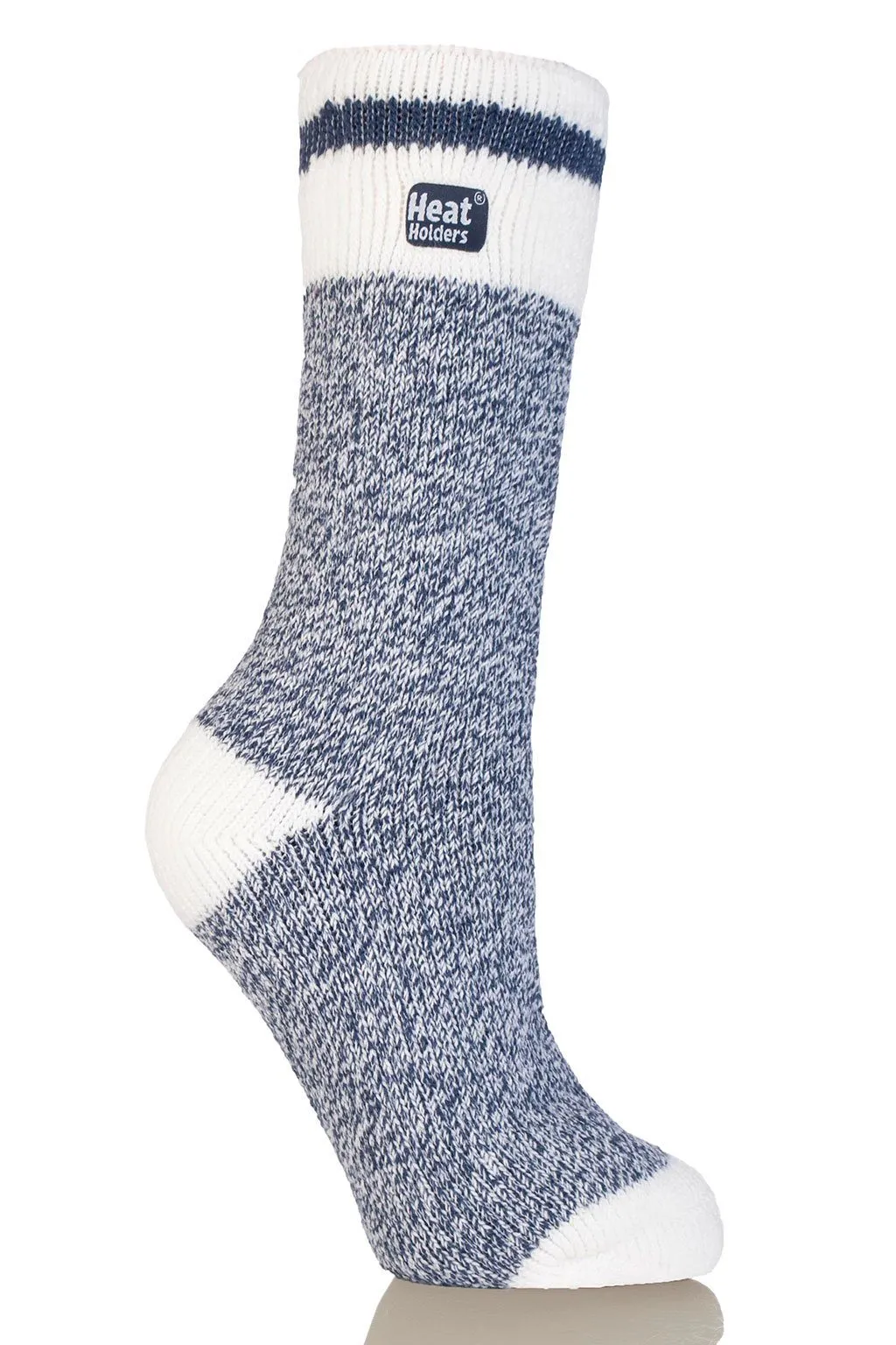 Women's Snowdrop ORIGINAL™ Cream Block Twist Socks sold by Heat Holders product image thumbnail 5
