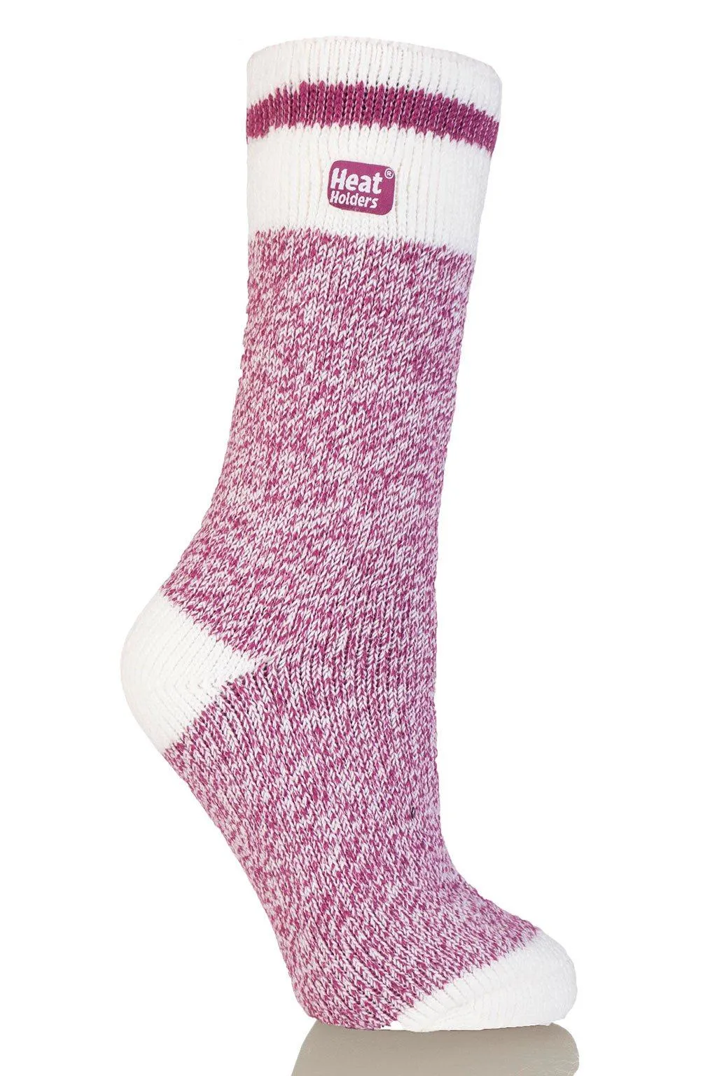 Women's Snowdrop ORIGINAL™ Cream Block Twist Socks sold by Heat Holders product image thumbnail 2
