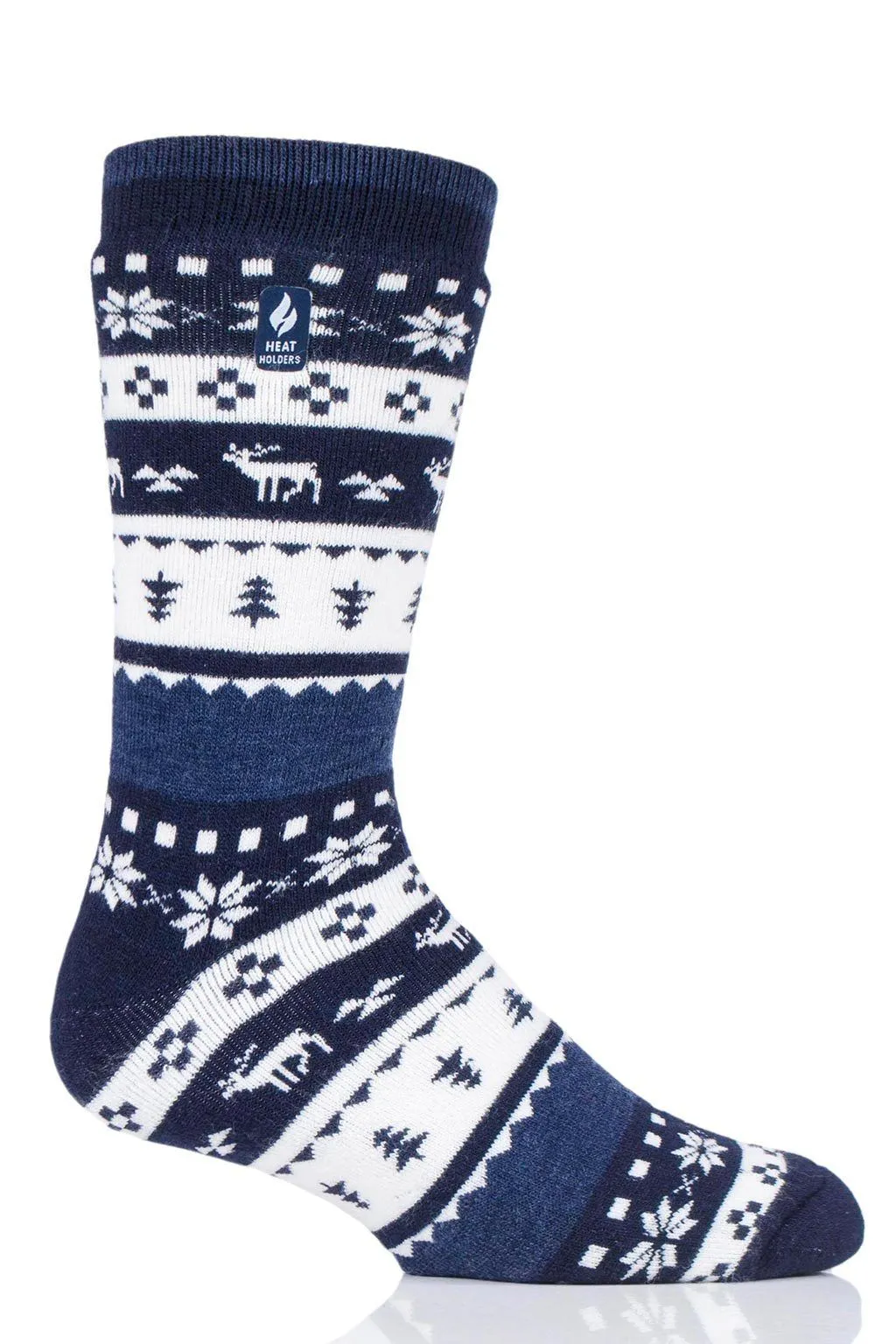 Men's Clark LITE™ Festive Fairisle Socks sold by Heat Holders product image thumbnail 2