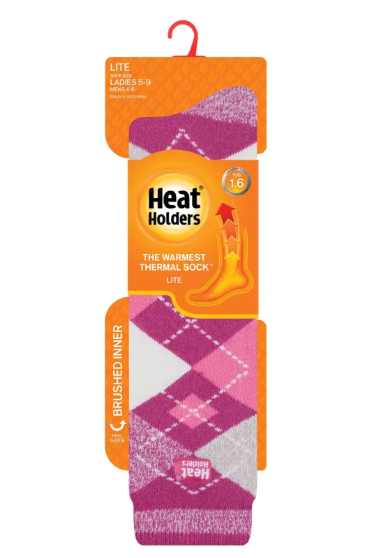 Women's Long Argyle LITE™ Socks sold by Heat Holders