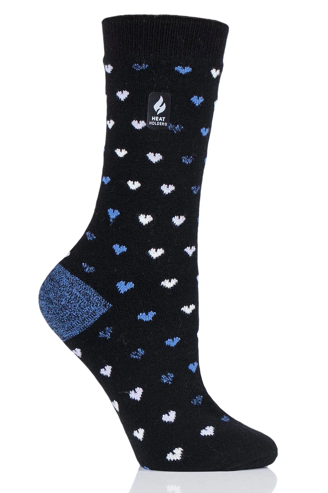 Women's Orchid ULTRA LITE™ Hearts Crew Socks sold by Heat Holders product image thumbnail 3