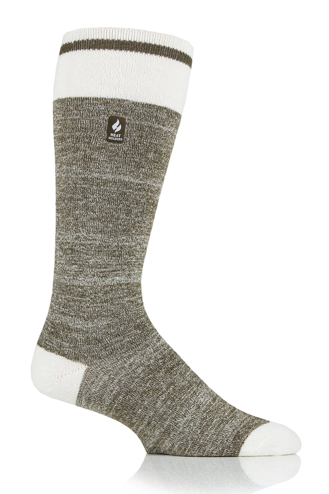 Men's Charlie ULTRA LITE™ Long Cream Block Twist Socks sold by Heat Holders product image thumbnail 3