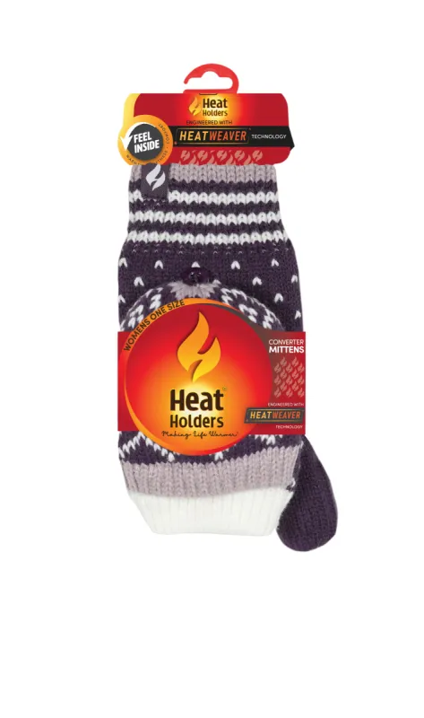 Women's Vienna Fairisle Converter Mittens sold by Heat Holders