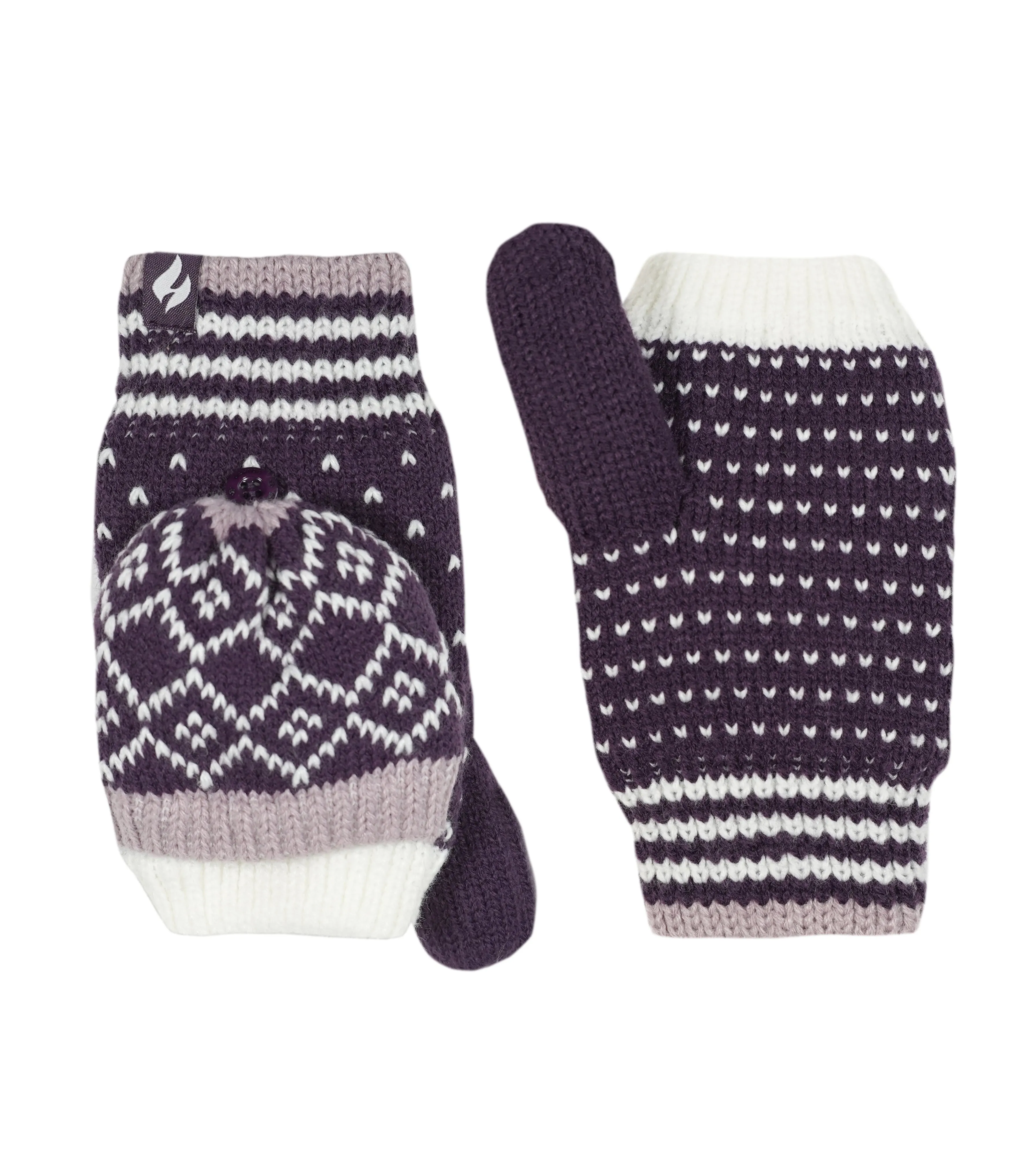 Women's Vienna Fairisle Converter Mittens sold by Heat Holders product image thumbnail 5