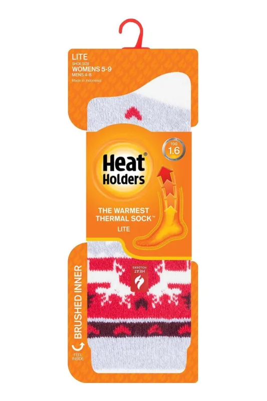 Women's Festive Reindeer LITE™ Socks sold by Heat Holders