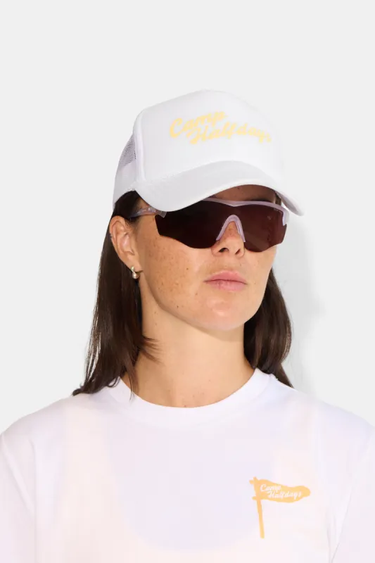 Camp Halfdays Trucker Hat sold by Halfdays