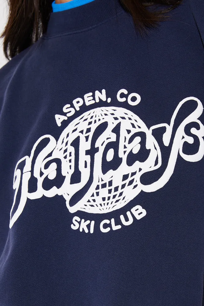 Halfdays Ski Club Sweatshirt sold by Halfdays product image thumbnail 3