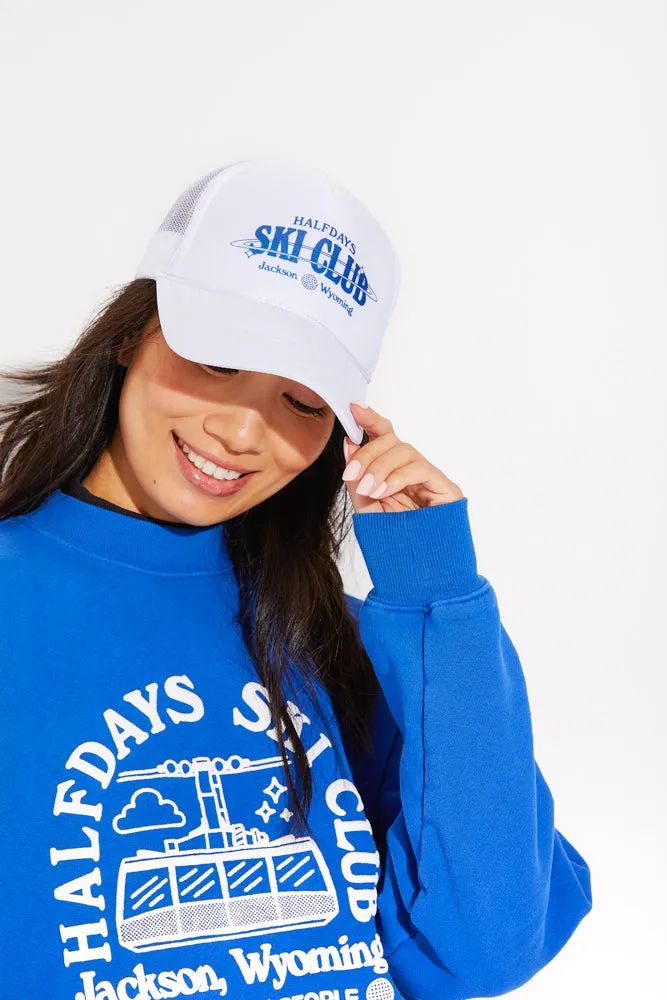 Halfdays Ski Club Trucker Hat sold by Halfdays