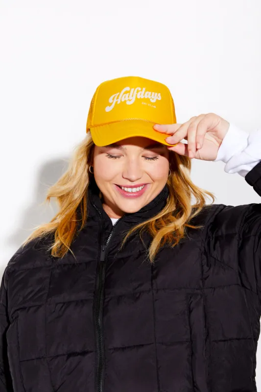 Halfdays Ski Club Trucker Hat sold by Halfdays